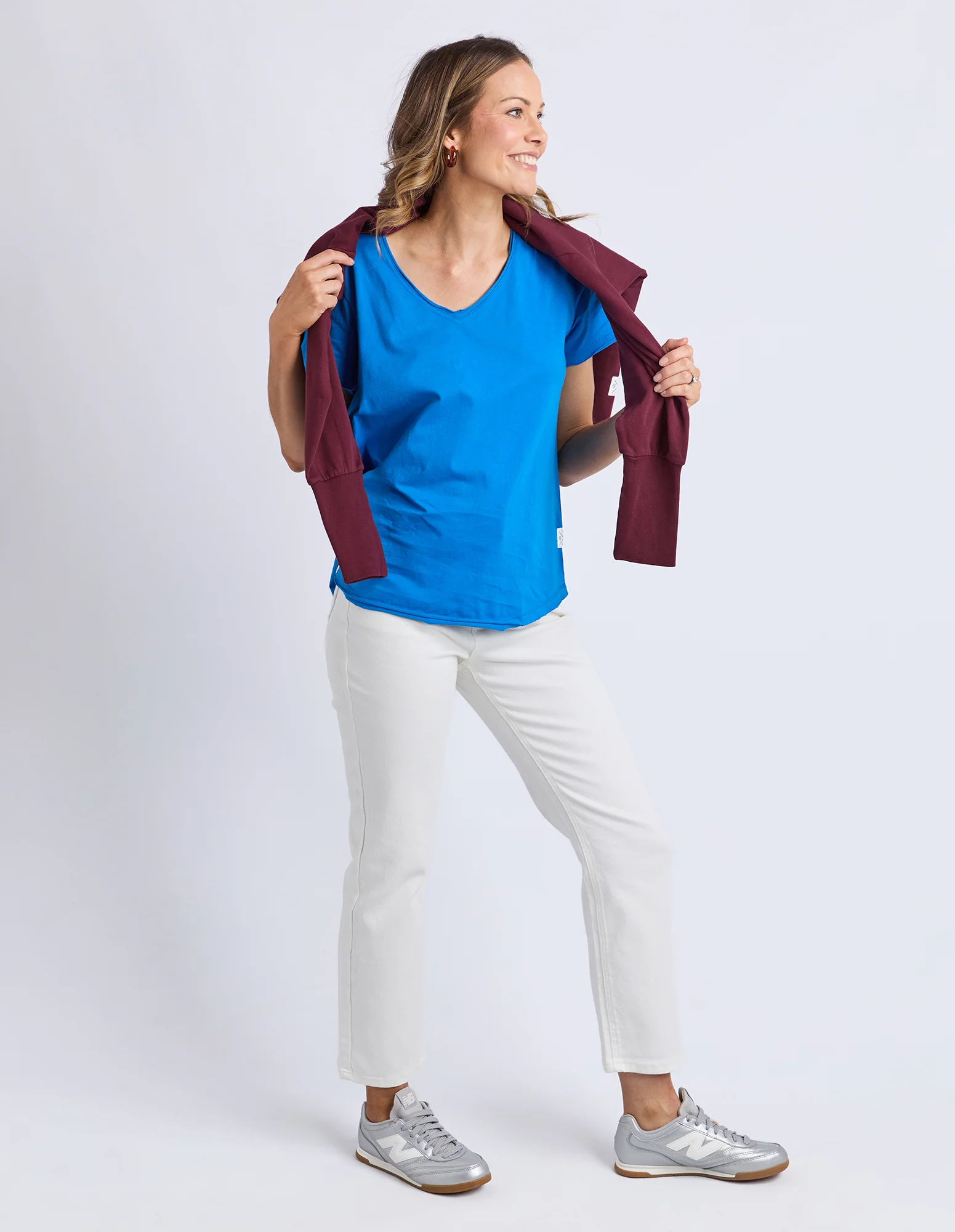 Pima Vee Tee Royal Blue - Image 11