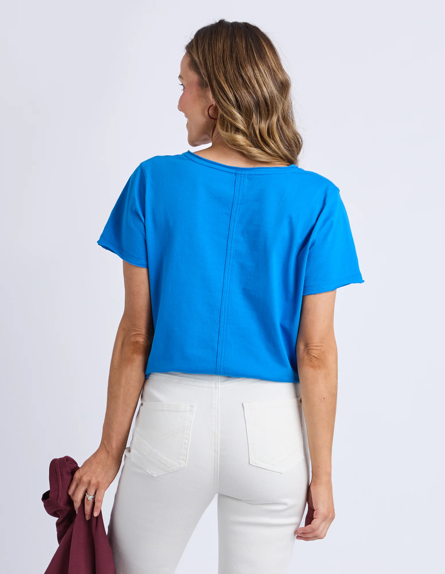 Pima Vee Tee Royal Blue - Image 5