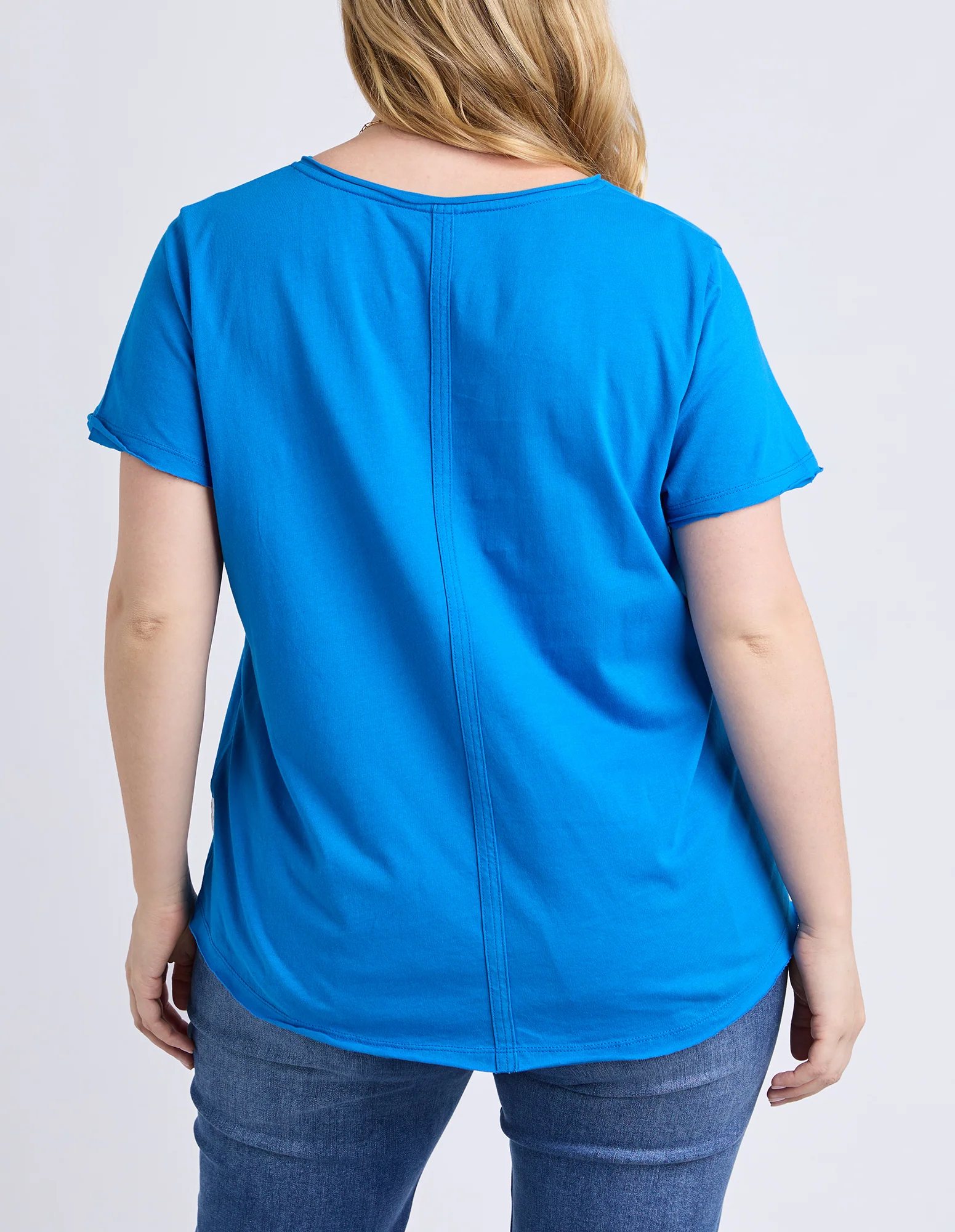 Pima Vee Tee Royal Blue - Image 6