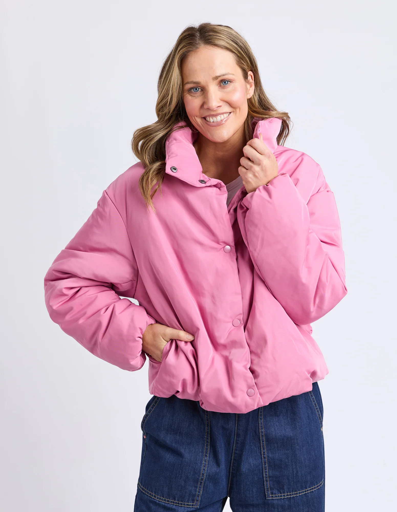Poppy Puffer Jacket Quartz Pink - Image 2