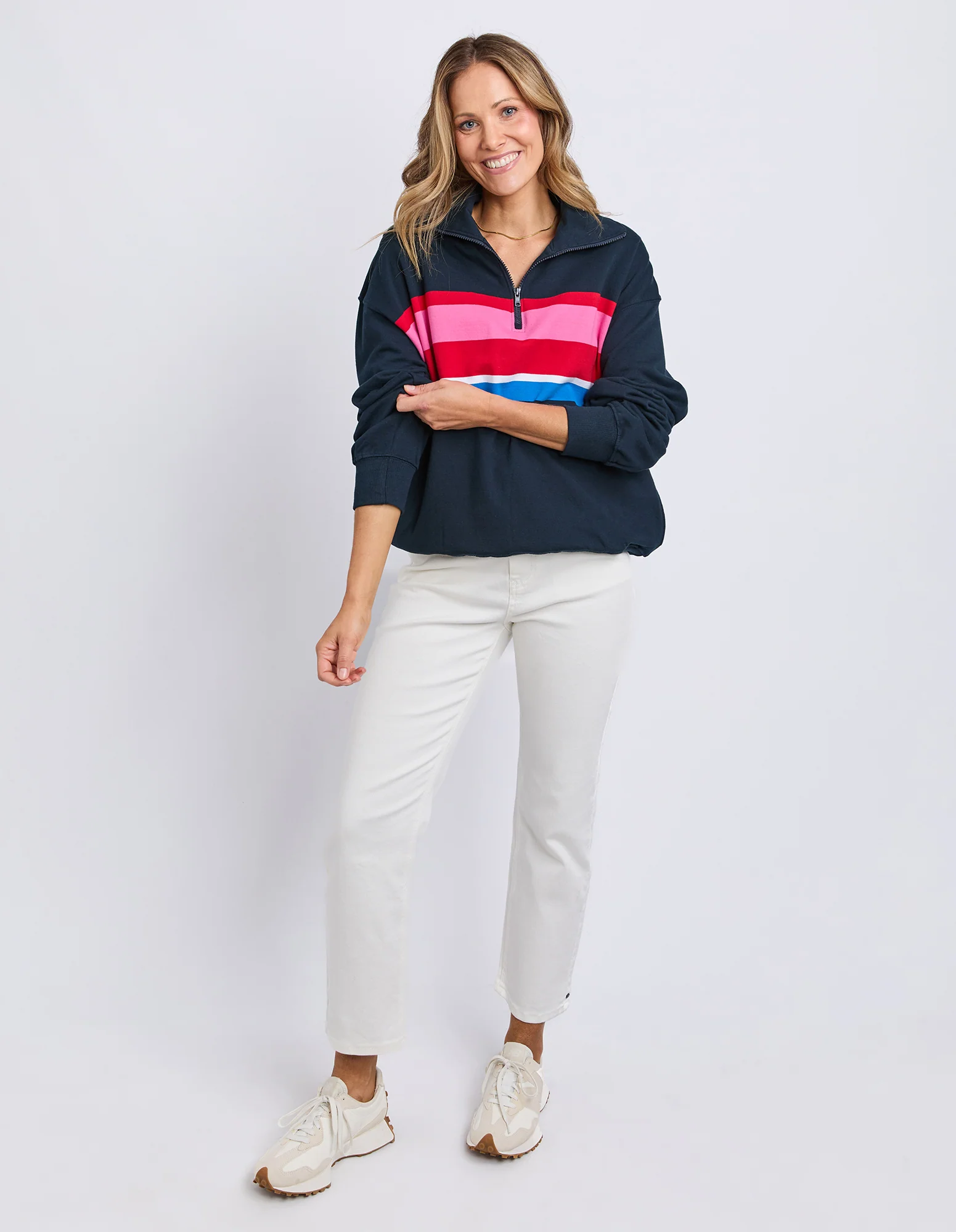 Real Love 1/4 Zip Stripe/Navy Body - Image 4