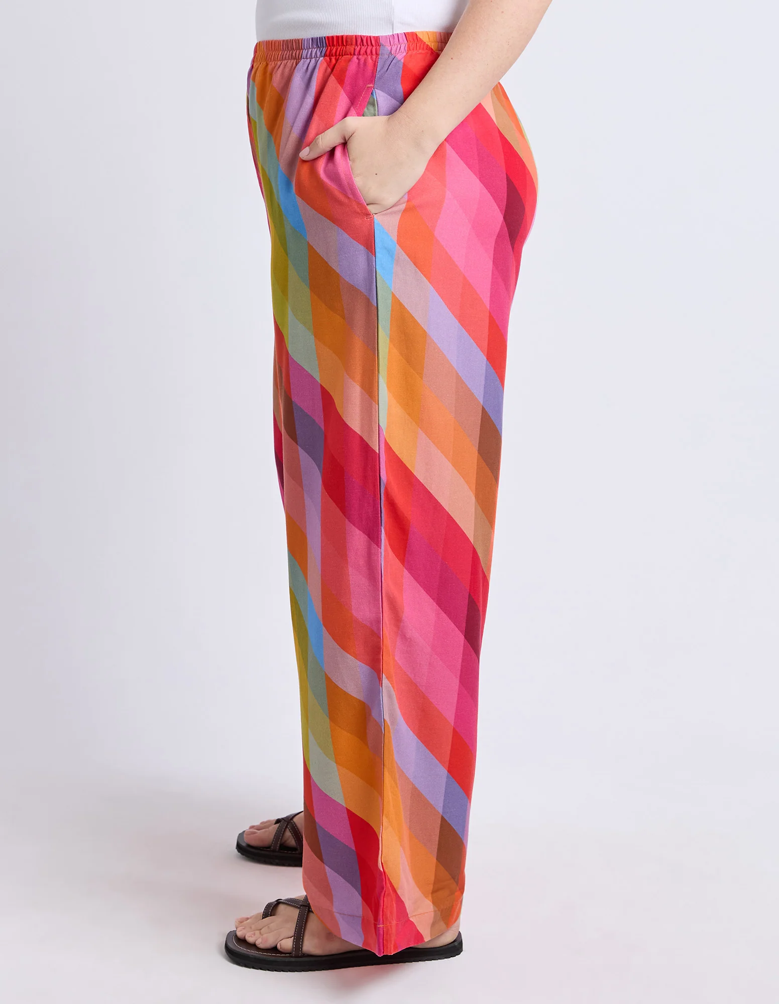 Rena Pant Rena Striped Print - Image 5