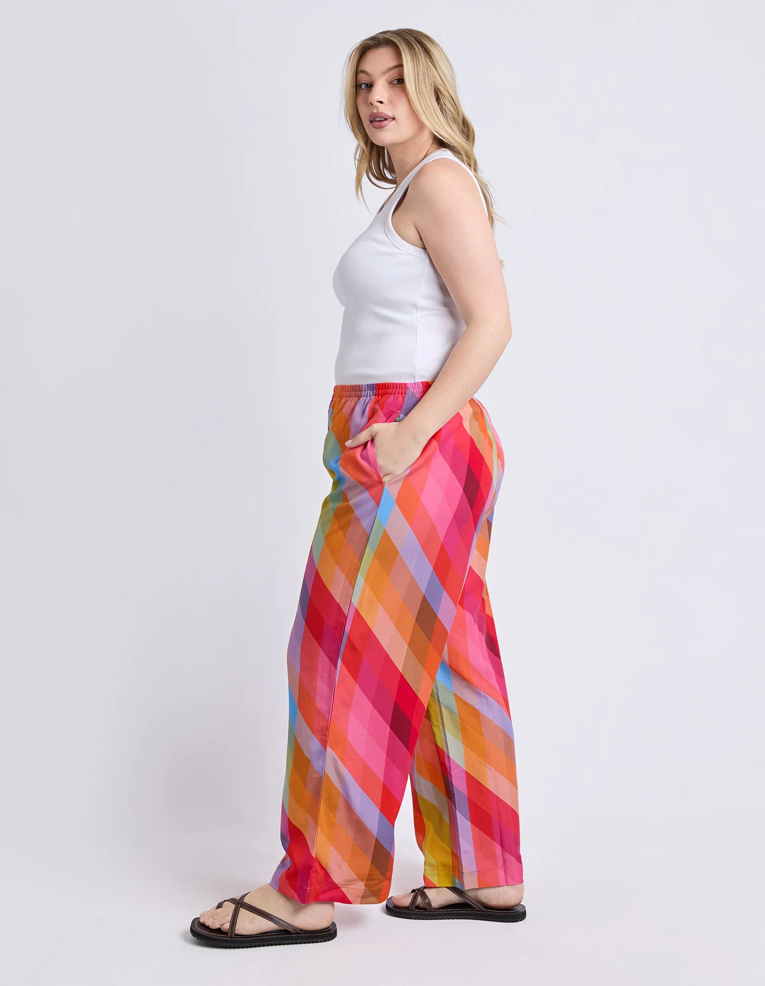 Rena Pant Rena Striped Print - Image 7