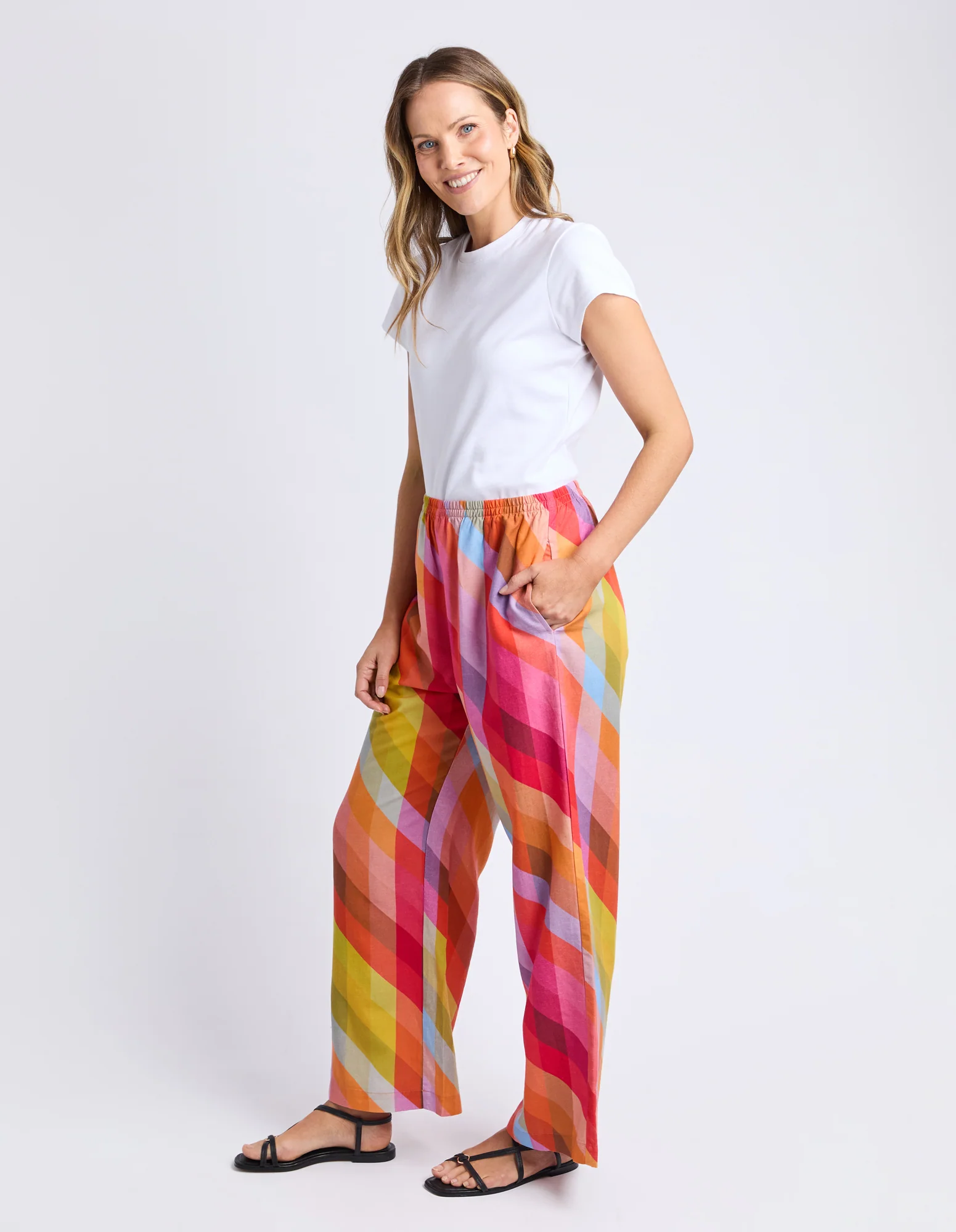 Rena Pant Rena Striped Print - Image 8