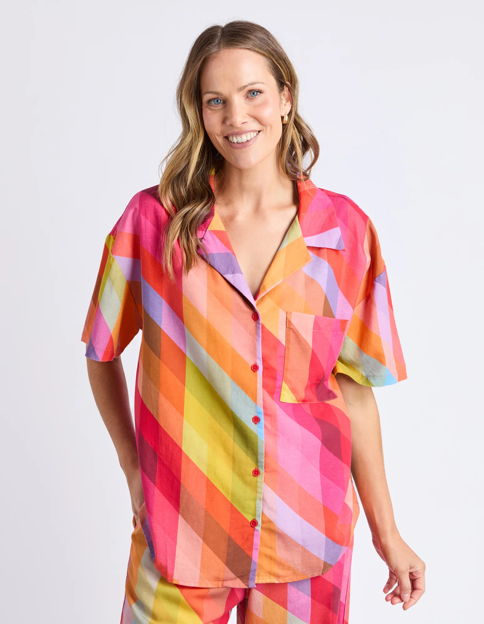 Rena Shirt Rena Striped Print - Image 12