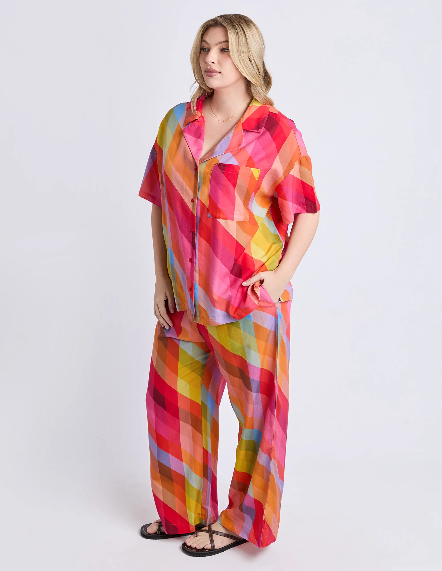 Rena Shirt Rena Striped Print - Image 6