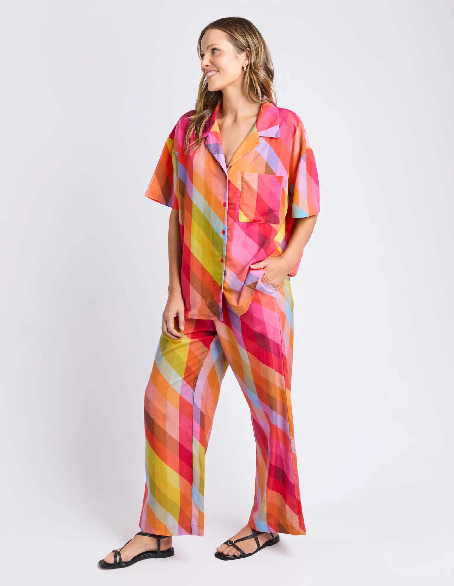 Rena Shirt Rena Striped Print - Image 7