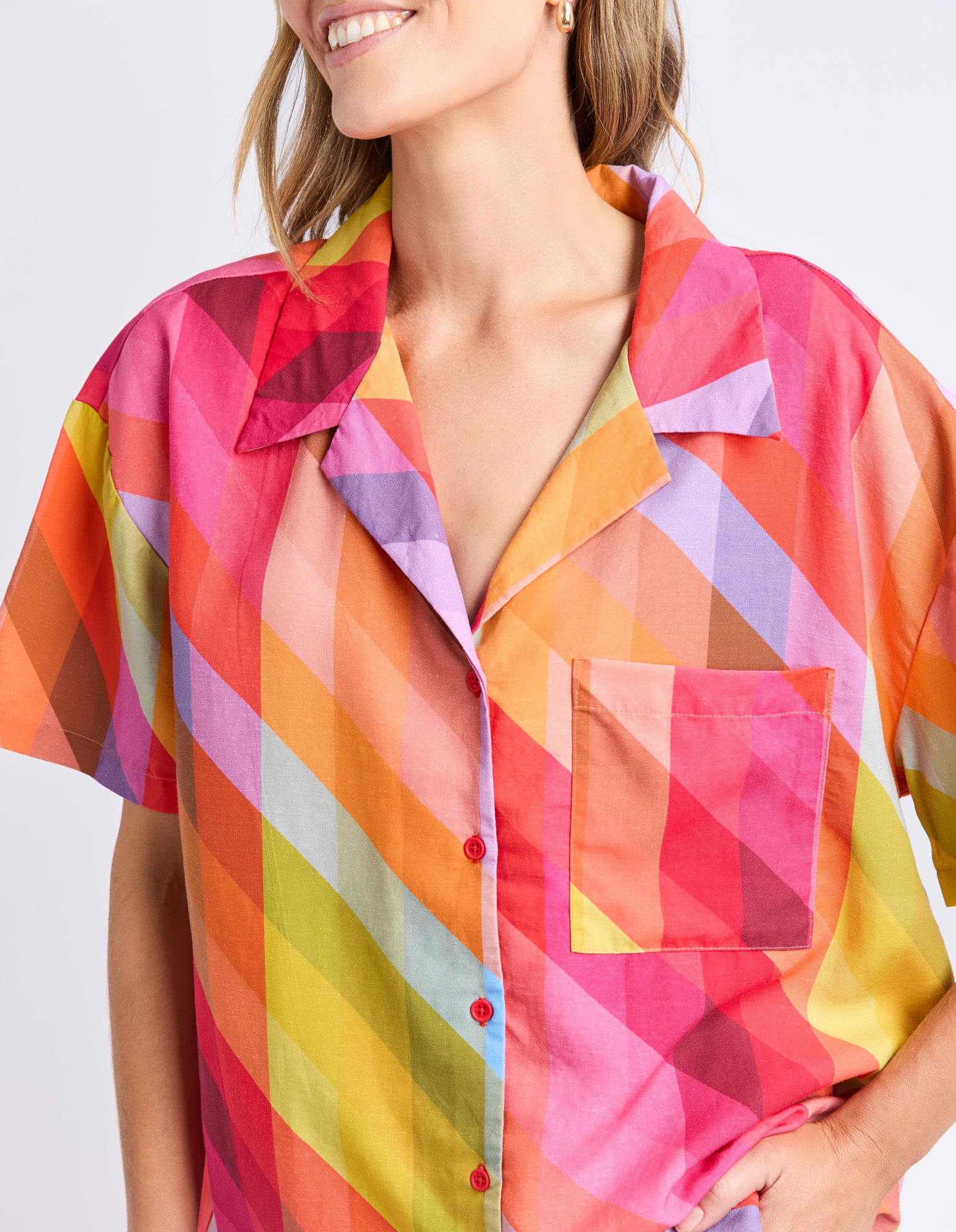 Rena Shirt Rena Striped Print - Image 8