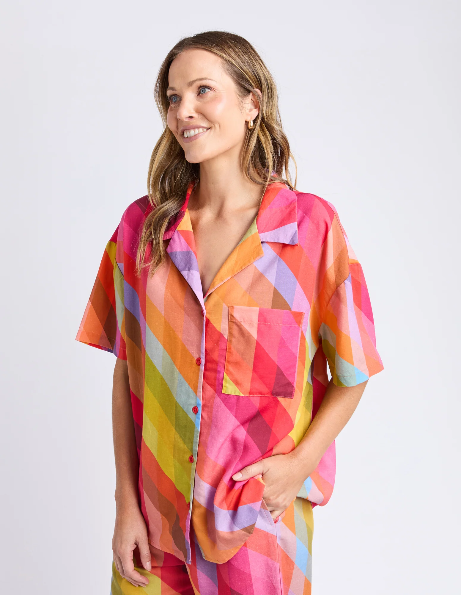 Rena Shirt Rena Striped Print - Image 9