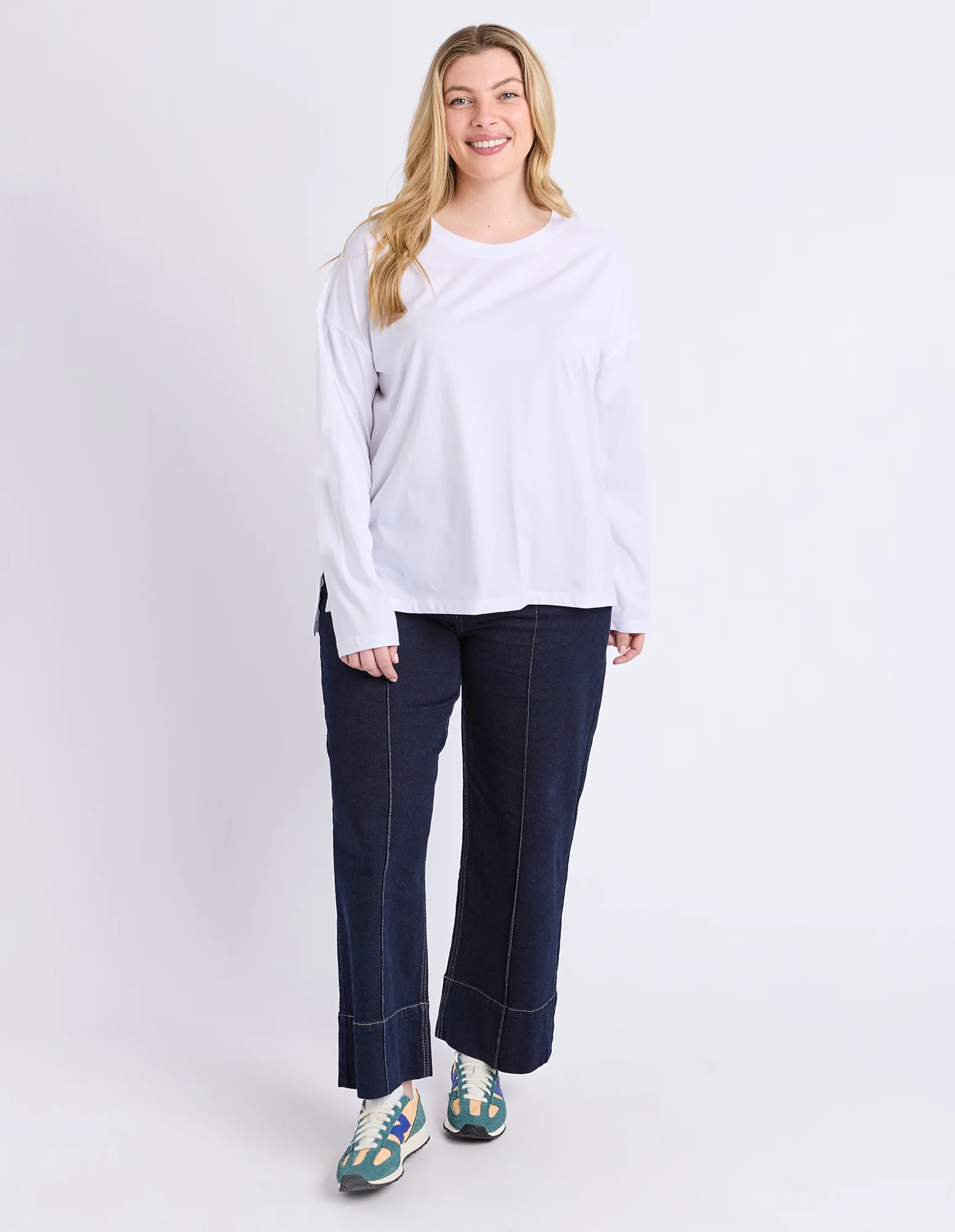 Renee Long Sleeve Tee White - Image 2