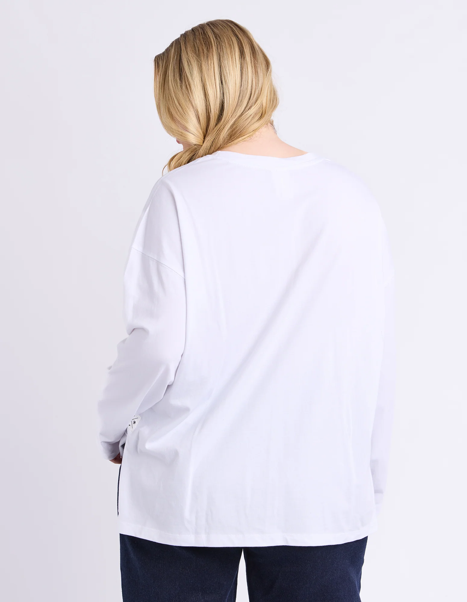 Renee Long Sleeve Tee White - Image 3