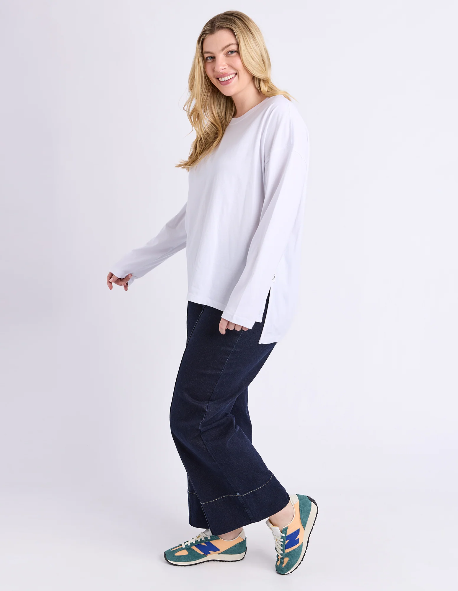 Renee Long Sleeve Tee White - Image 6
