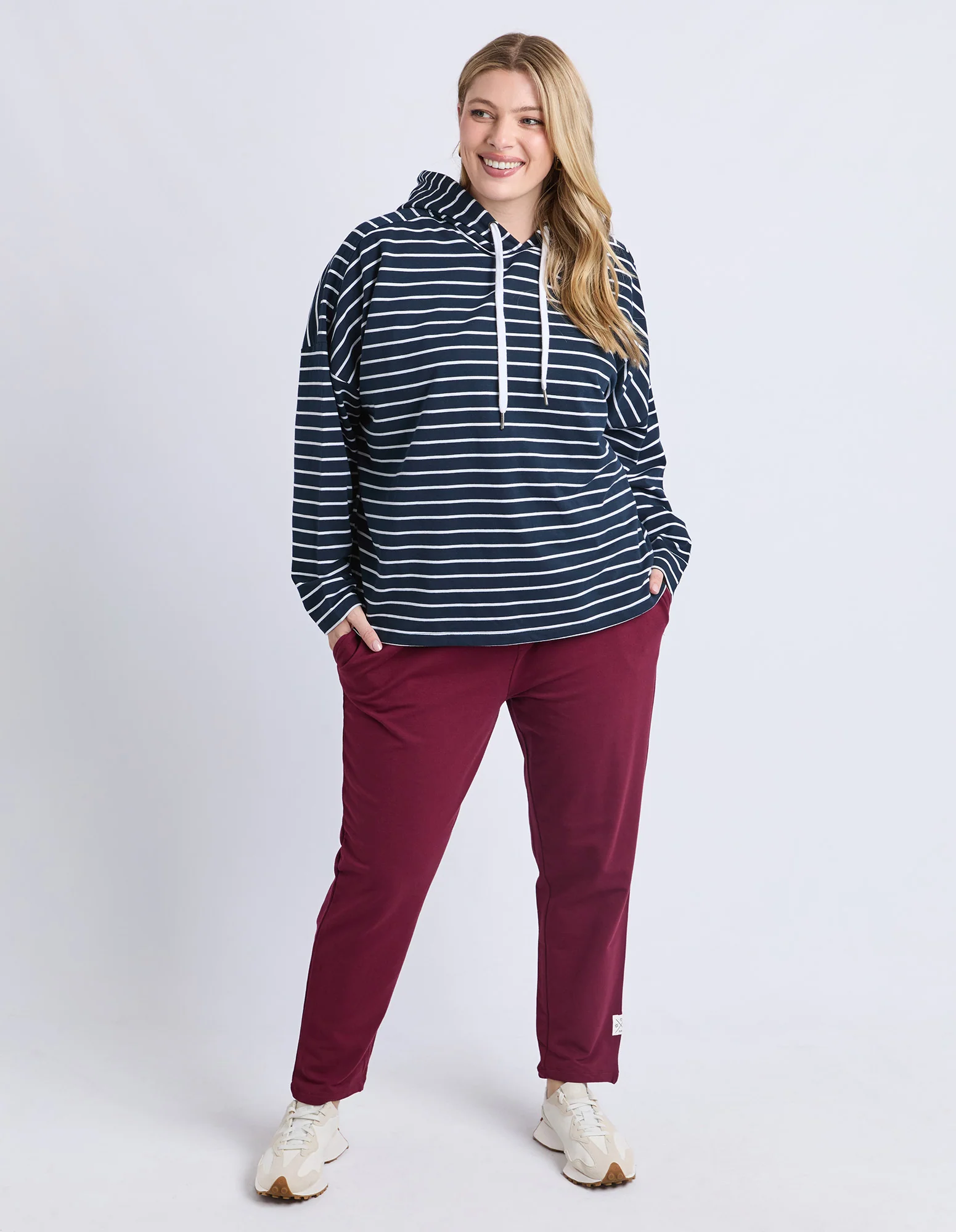 Rhea Hoodie Navy/White Stripe - Image 4