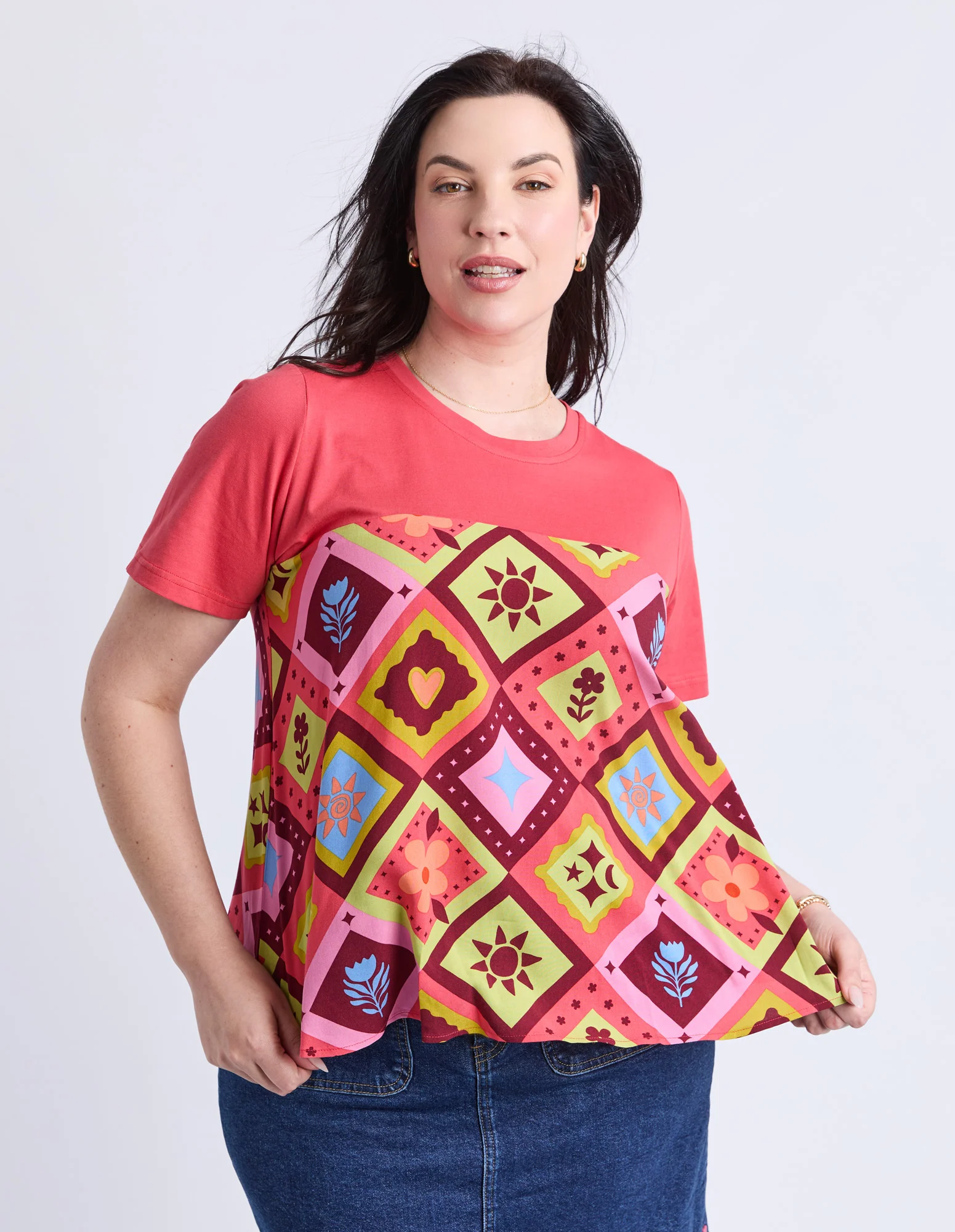 Rhode Printed Top Cayenne - Image 7