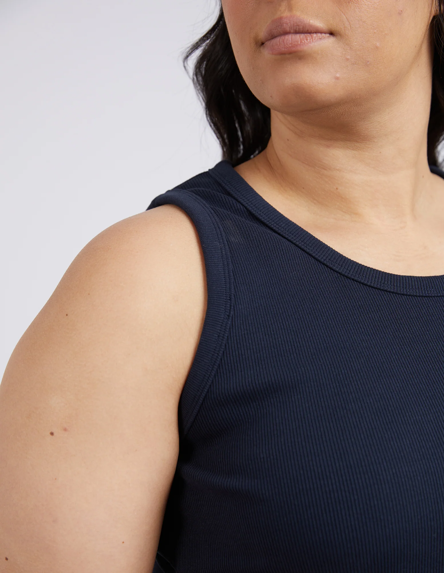 Rib Crew Tank Dark Sapphire - Image 10
