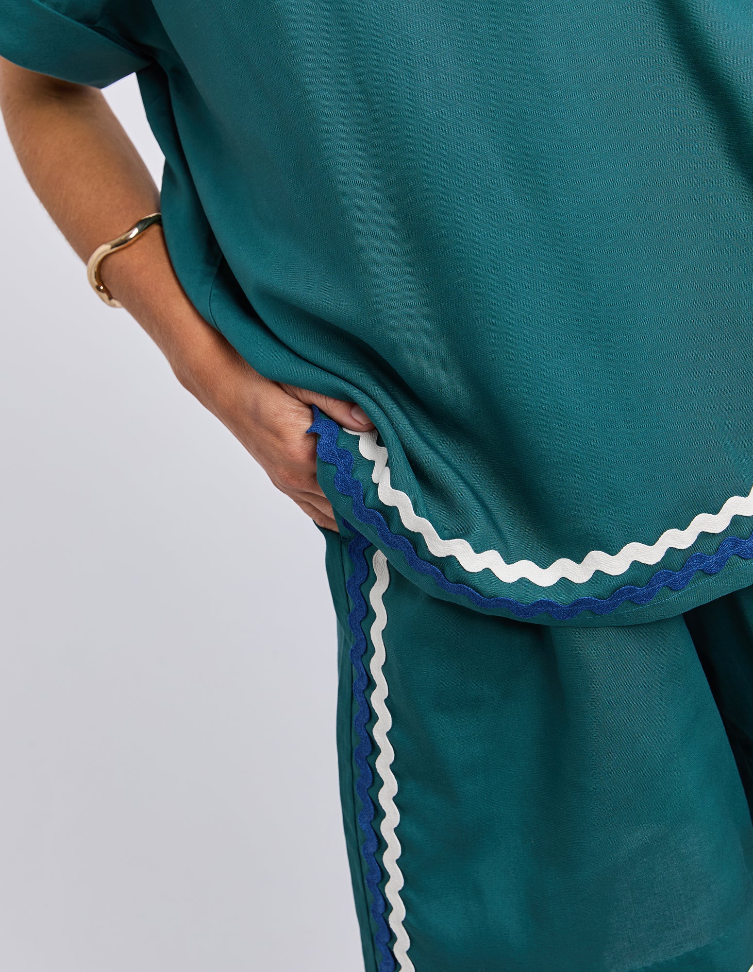 Ric Rac Top Teal - Image 5