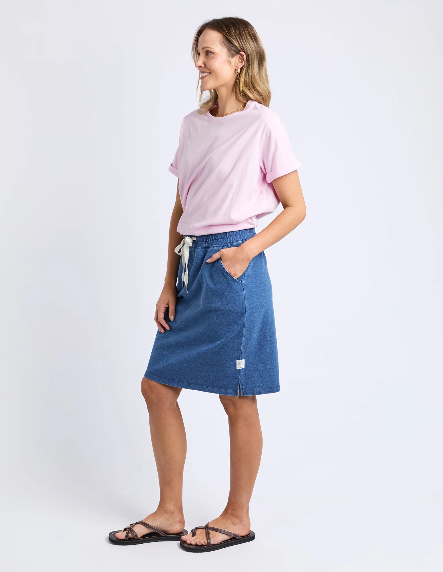 Rickety Skirt Blue Denim Look - Image 6