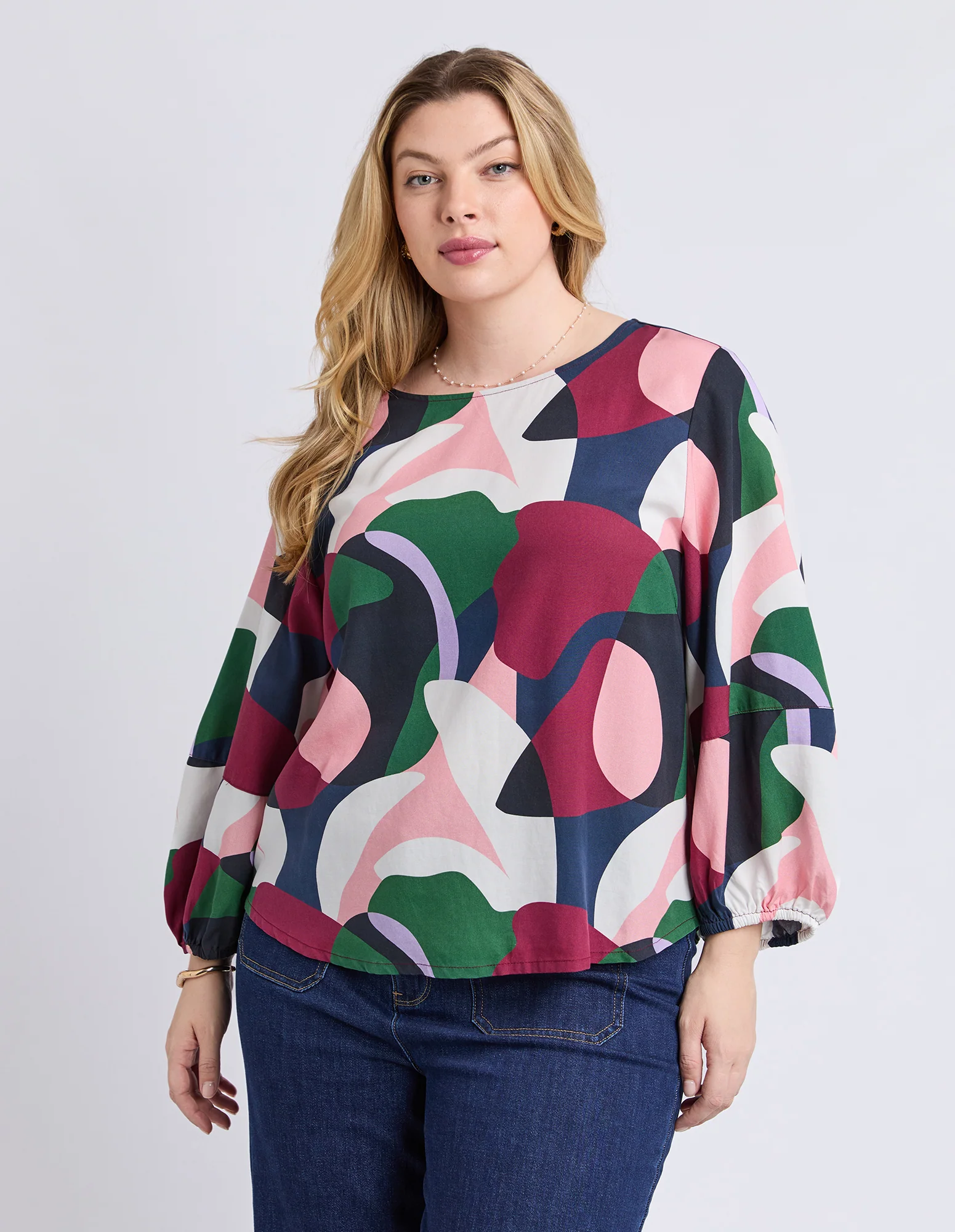 Ronja Top Abstract Print - Image 2