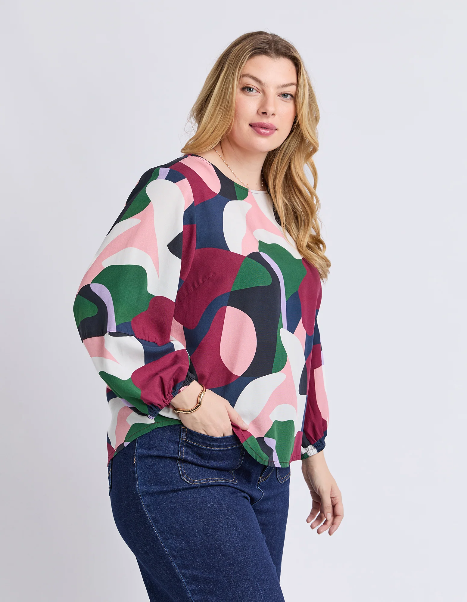 Ronja Top Abstract Print - Image 5