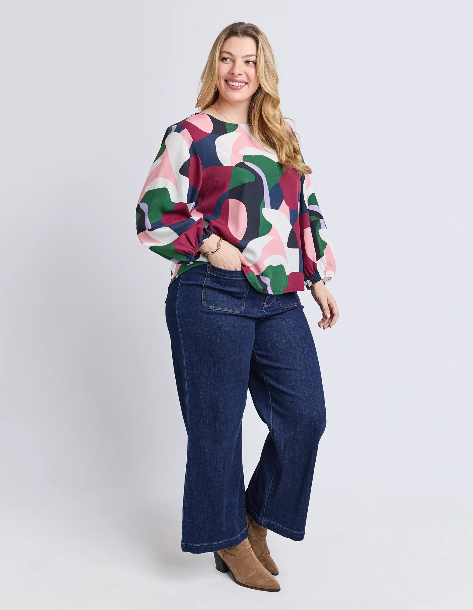 Ronja Top Abstract Print - Image 7
