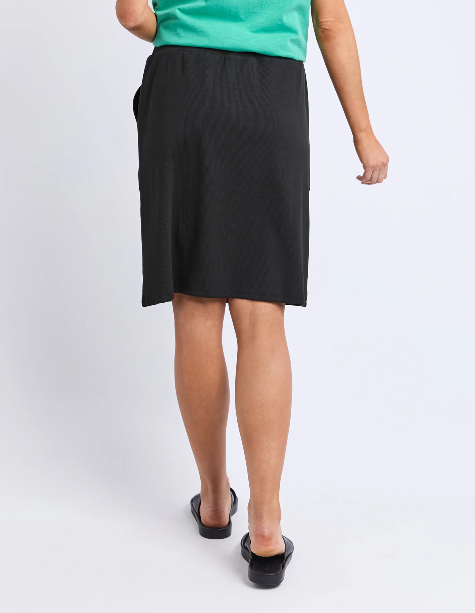Ruby Rib Skirt Black - Image 3