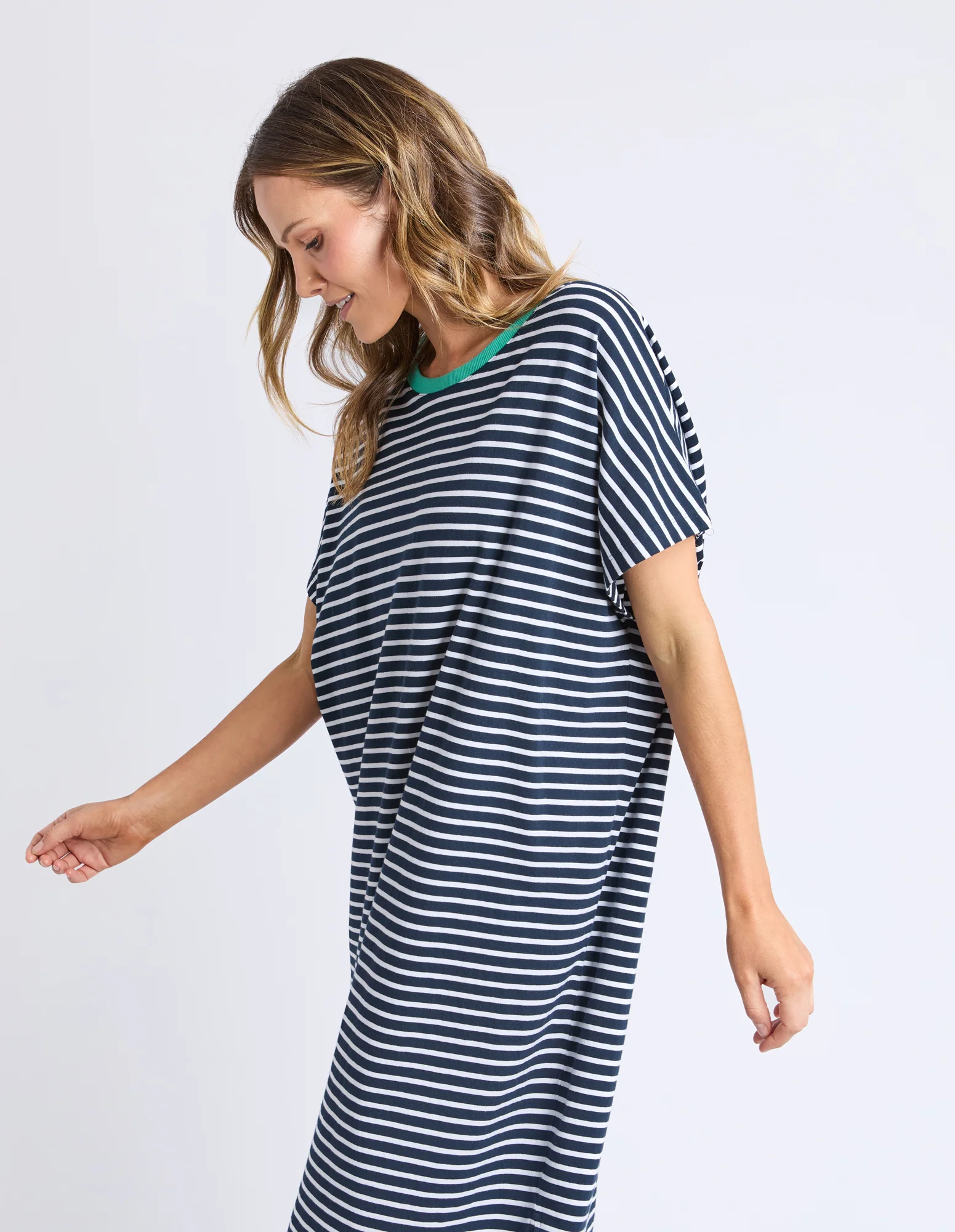 Sabrina Dress Navy & White Stripe - Image 10