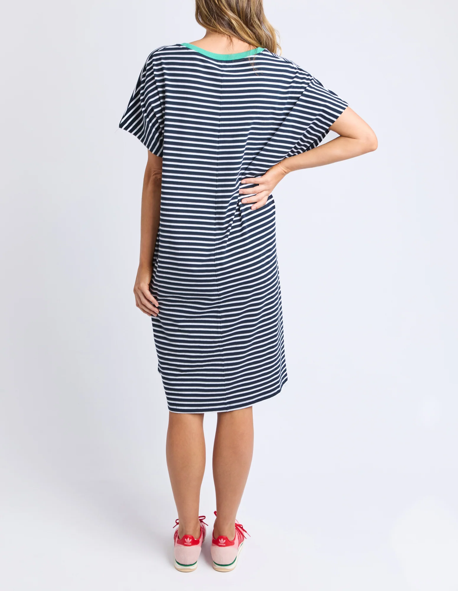 Sabrina Dress Navy & White Stripe - Image 11