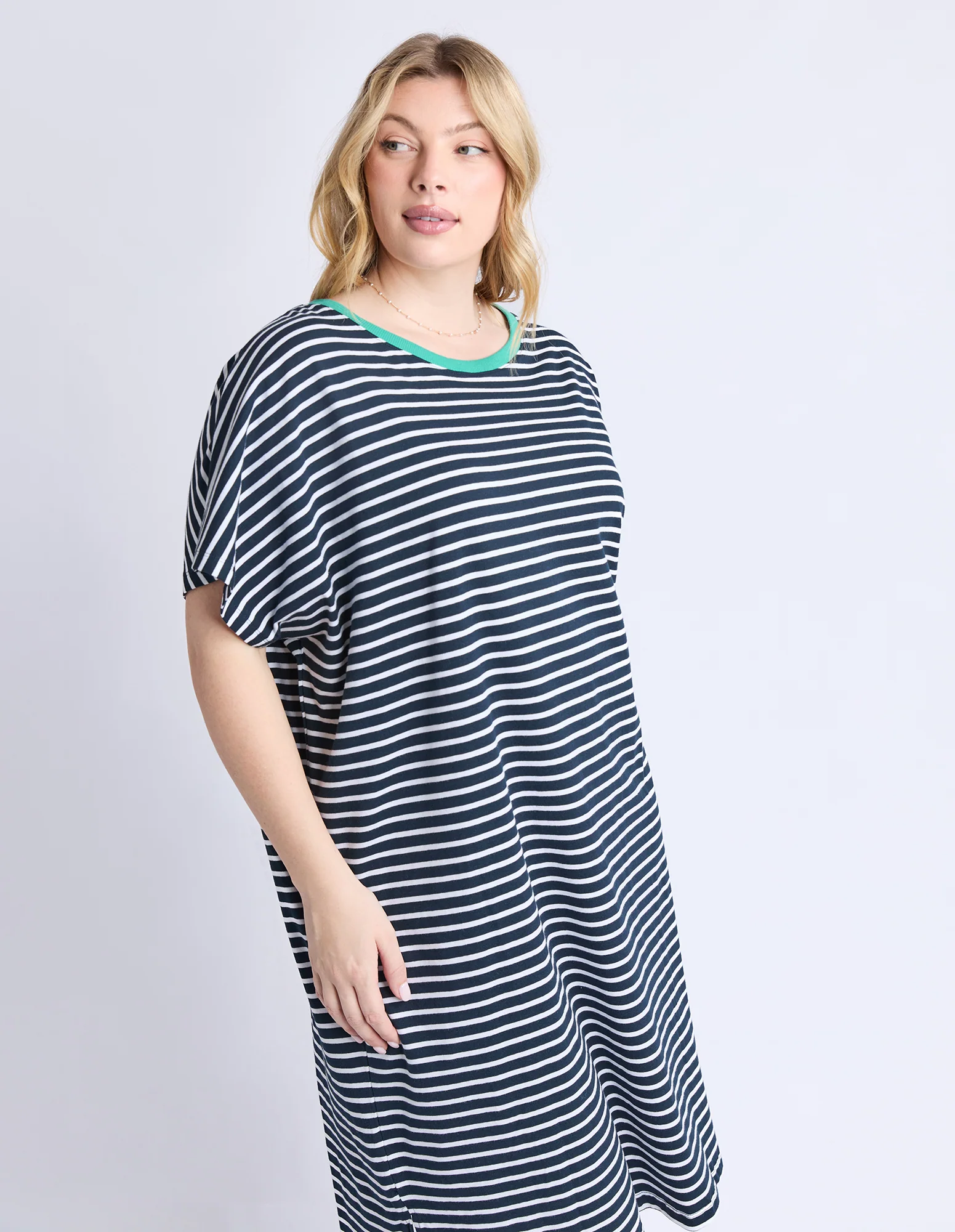 Sabrina Dress Navy & White Stripe - Image 5