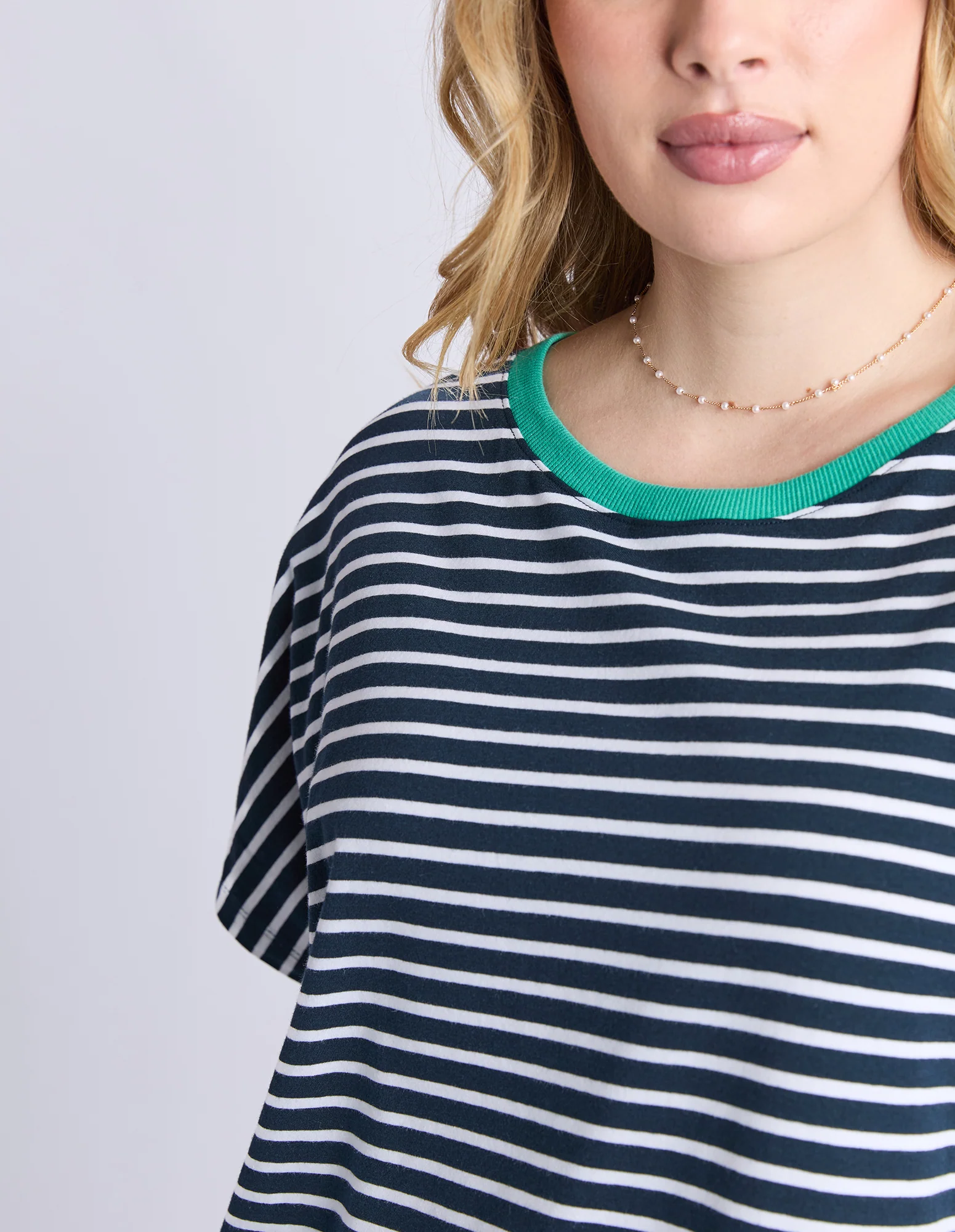 Sabrina Dress Navy & White Stripe - Image 6