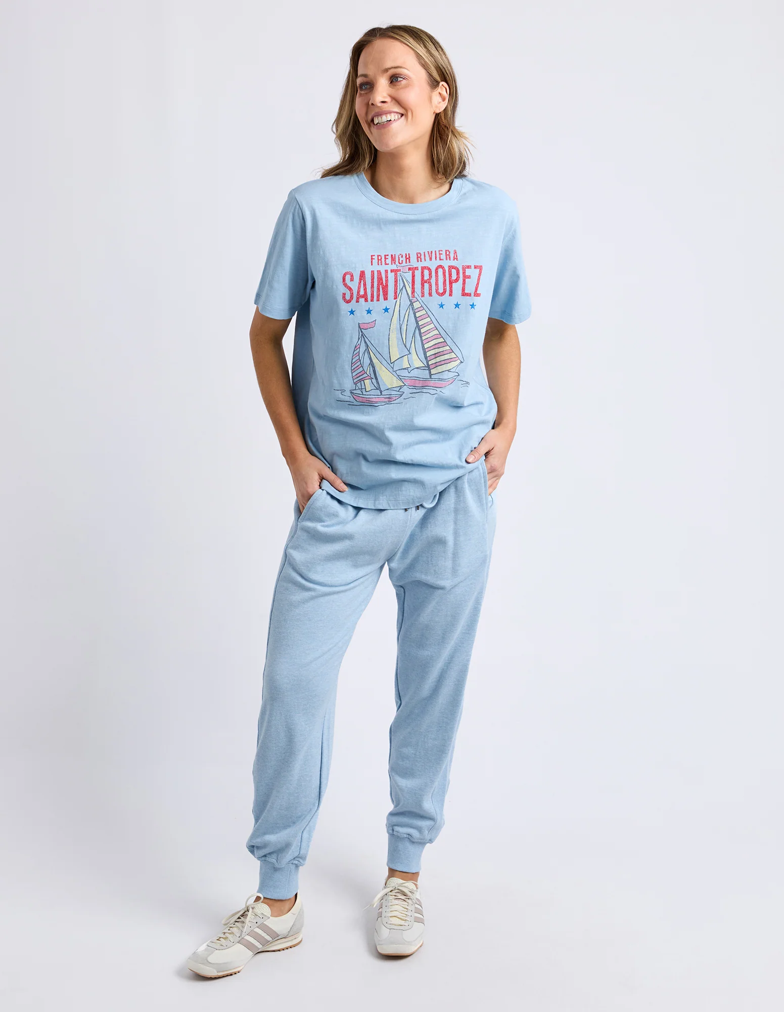 Saint Tropez Tee Light Blue - Image 3