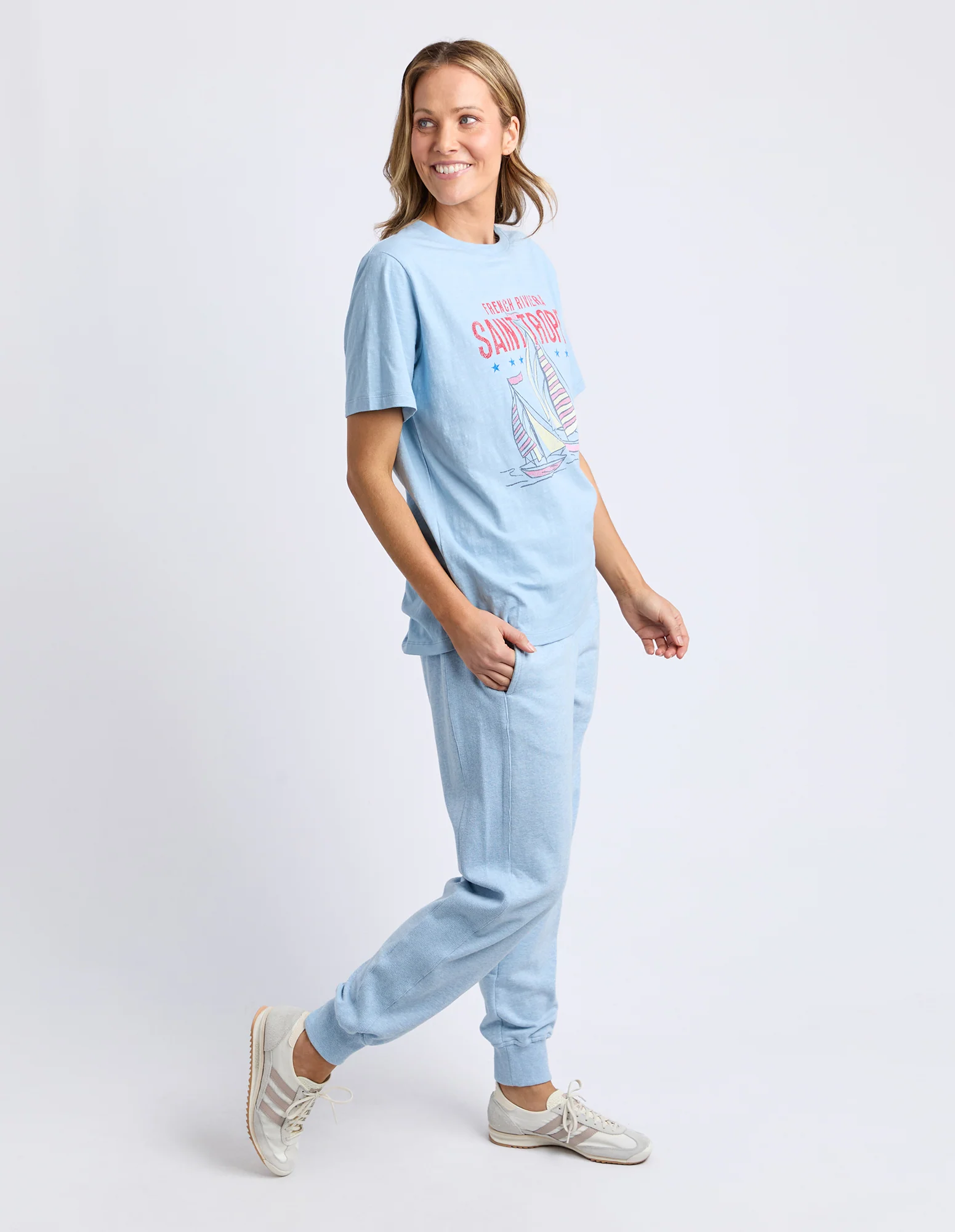 Saint Tropez Tee Light Blue - Image 7