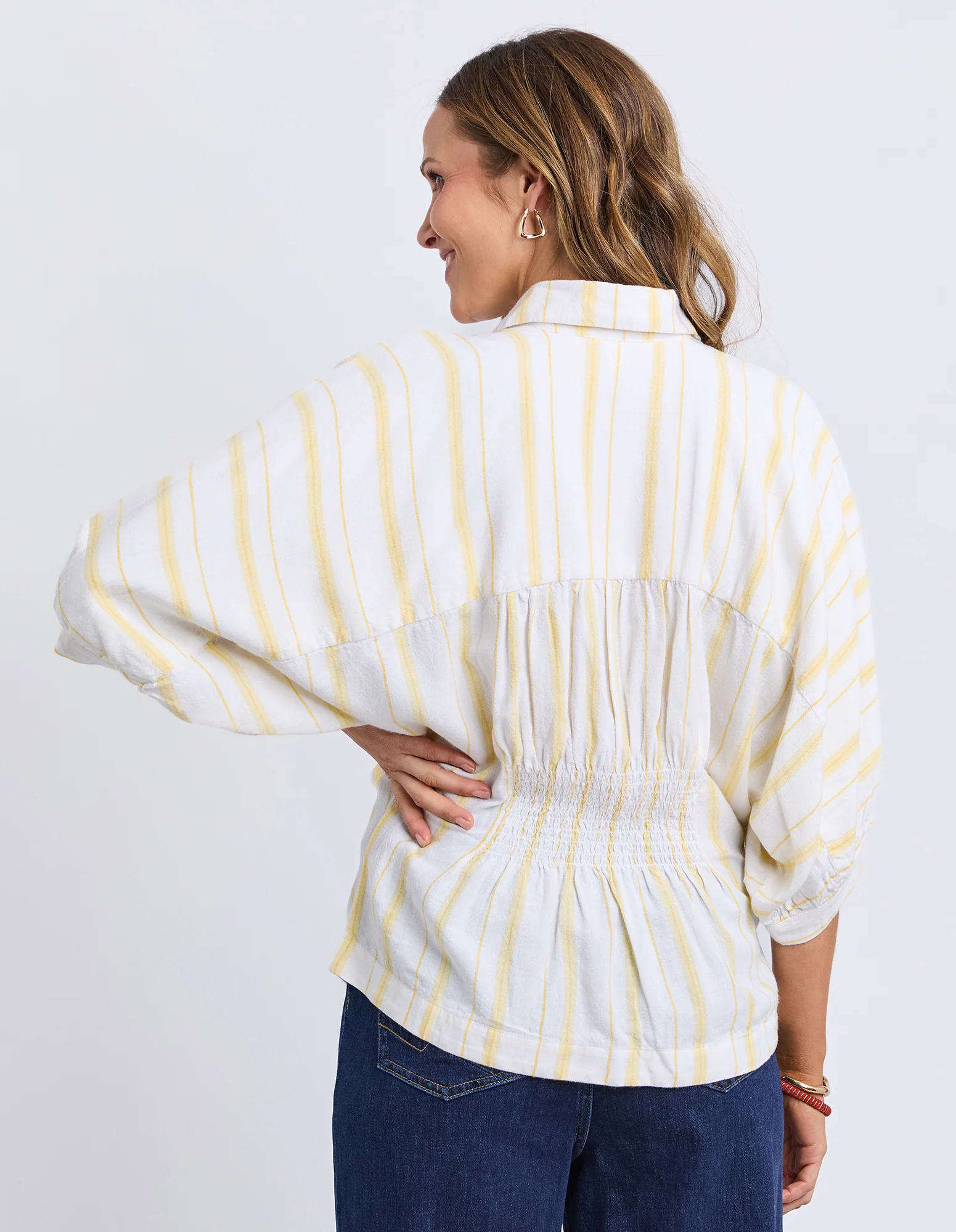 Sandy Shirt Banana Marshmallow Stripe - Image 3