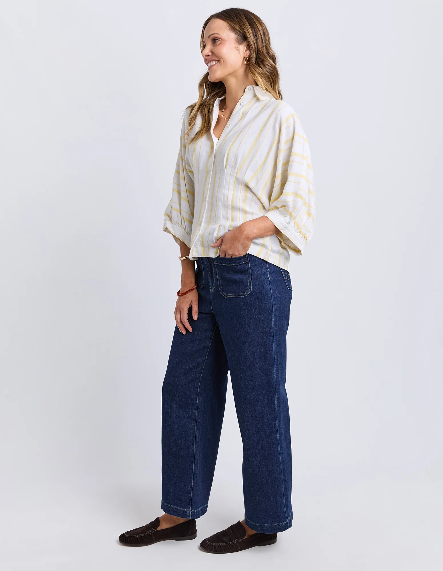 Sandy Shirt Banana Marshmallow Stripe - Image 6