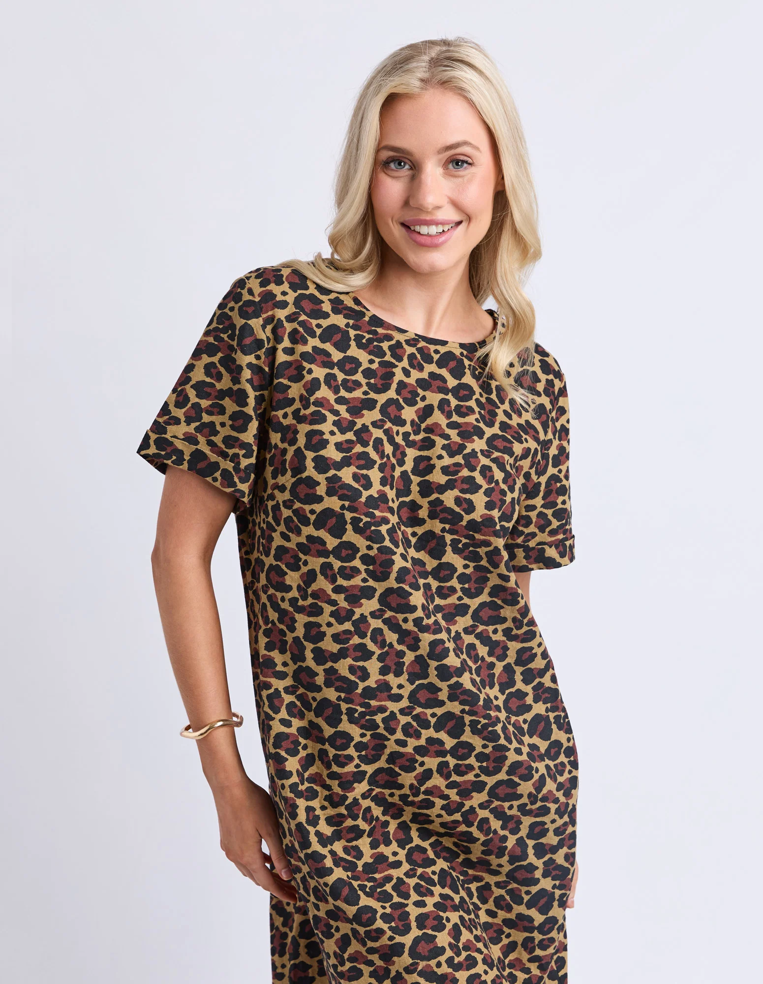 Saskia Dress Animal Print - Image 2