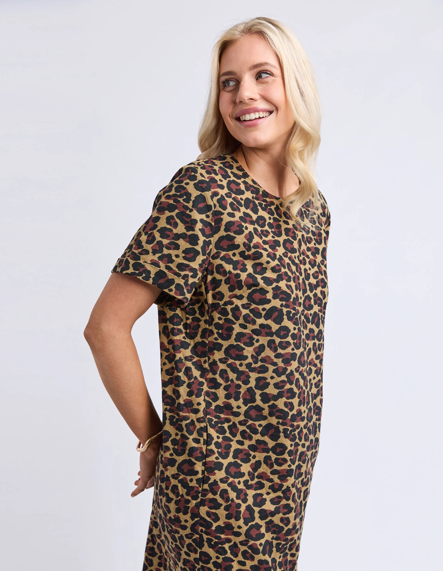 Saskia Dress Animal Print - Image 4