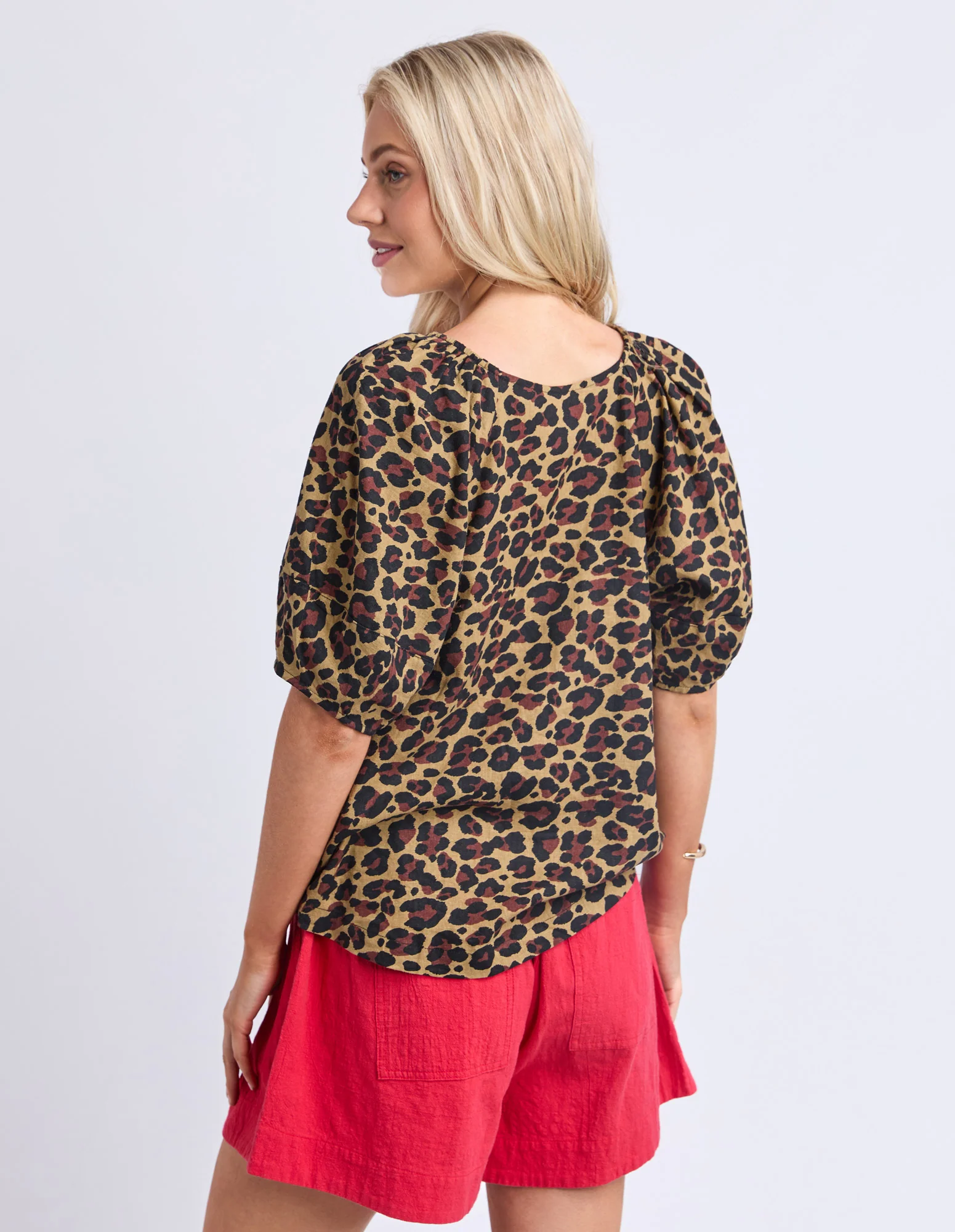 Saskia Top Animal Print - Image 3
