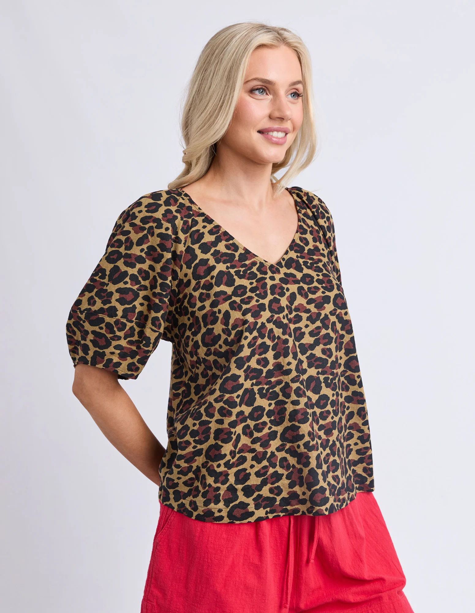 Saskia Top Animal Print - Image 4
