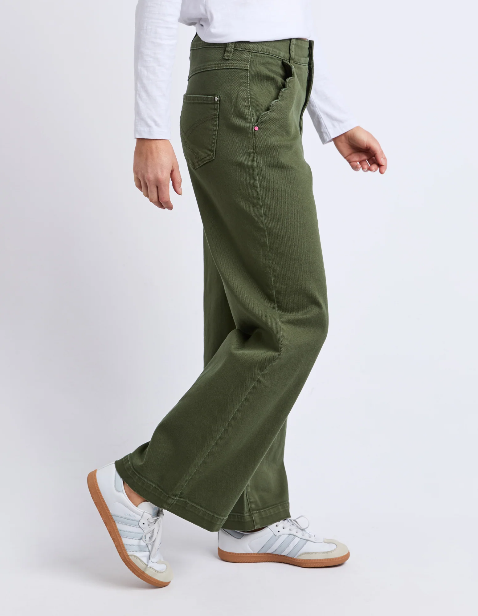 Scallop Edge Jean Basil - Image 4