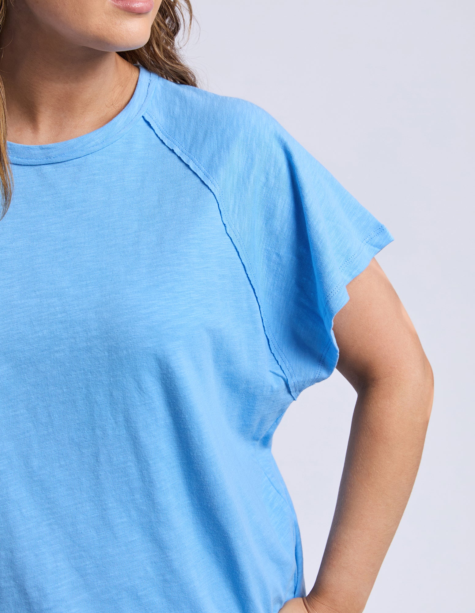 Shelby Short Sleeve Tee Azure Blue - Image 10