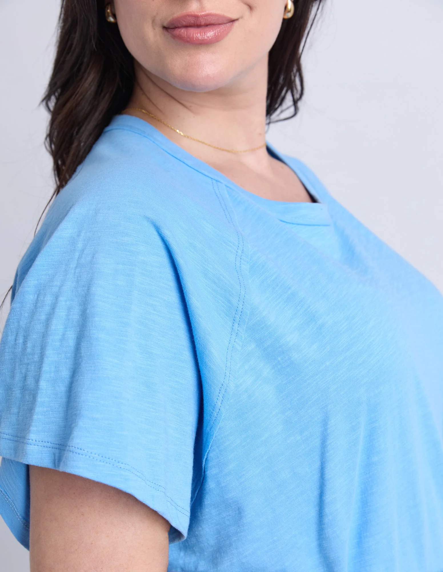 Shelby Short Sleeve Tee Azure Blue - Image 11