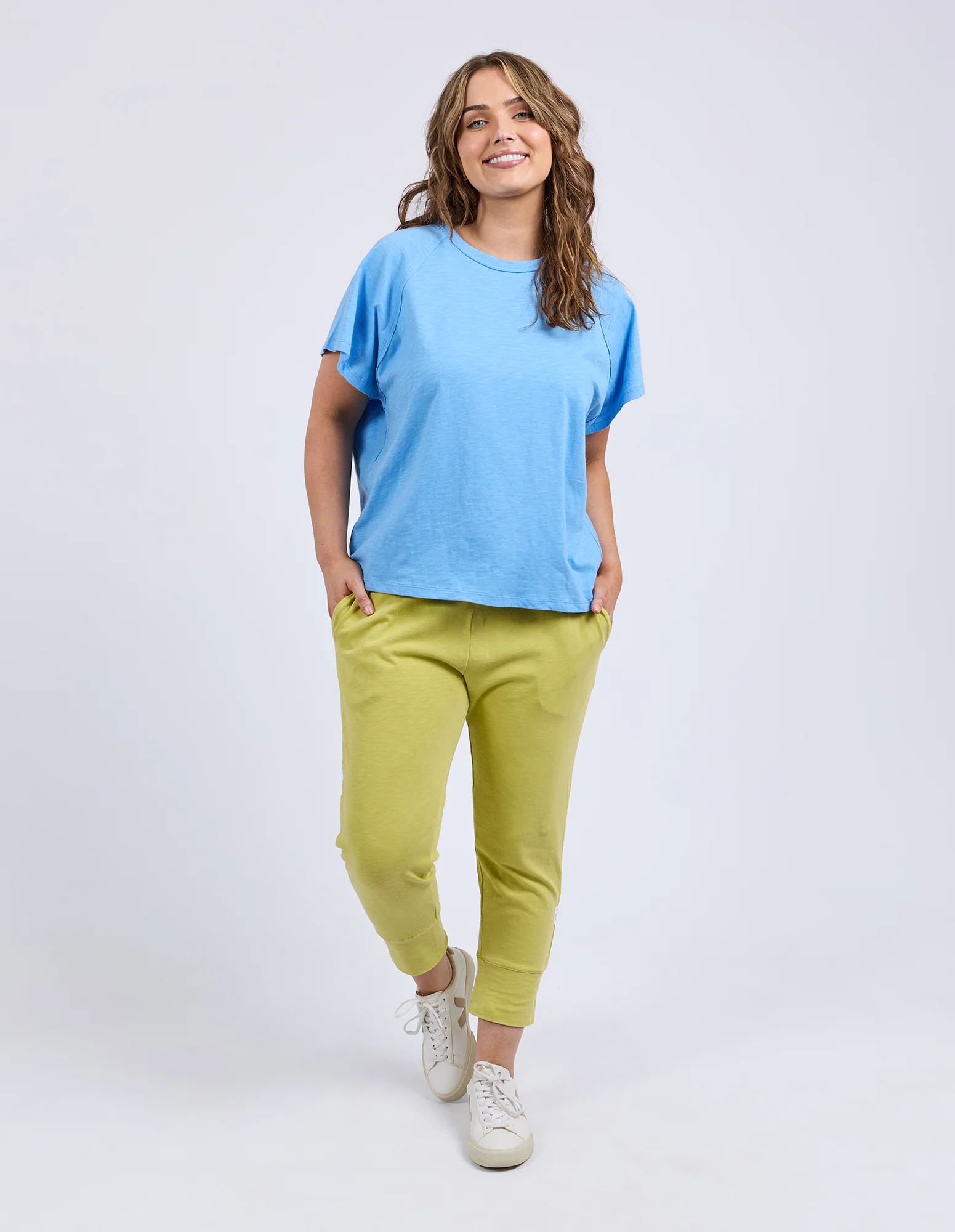 Shelby Short Sleeve Tee Azure Blue - Image 2