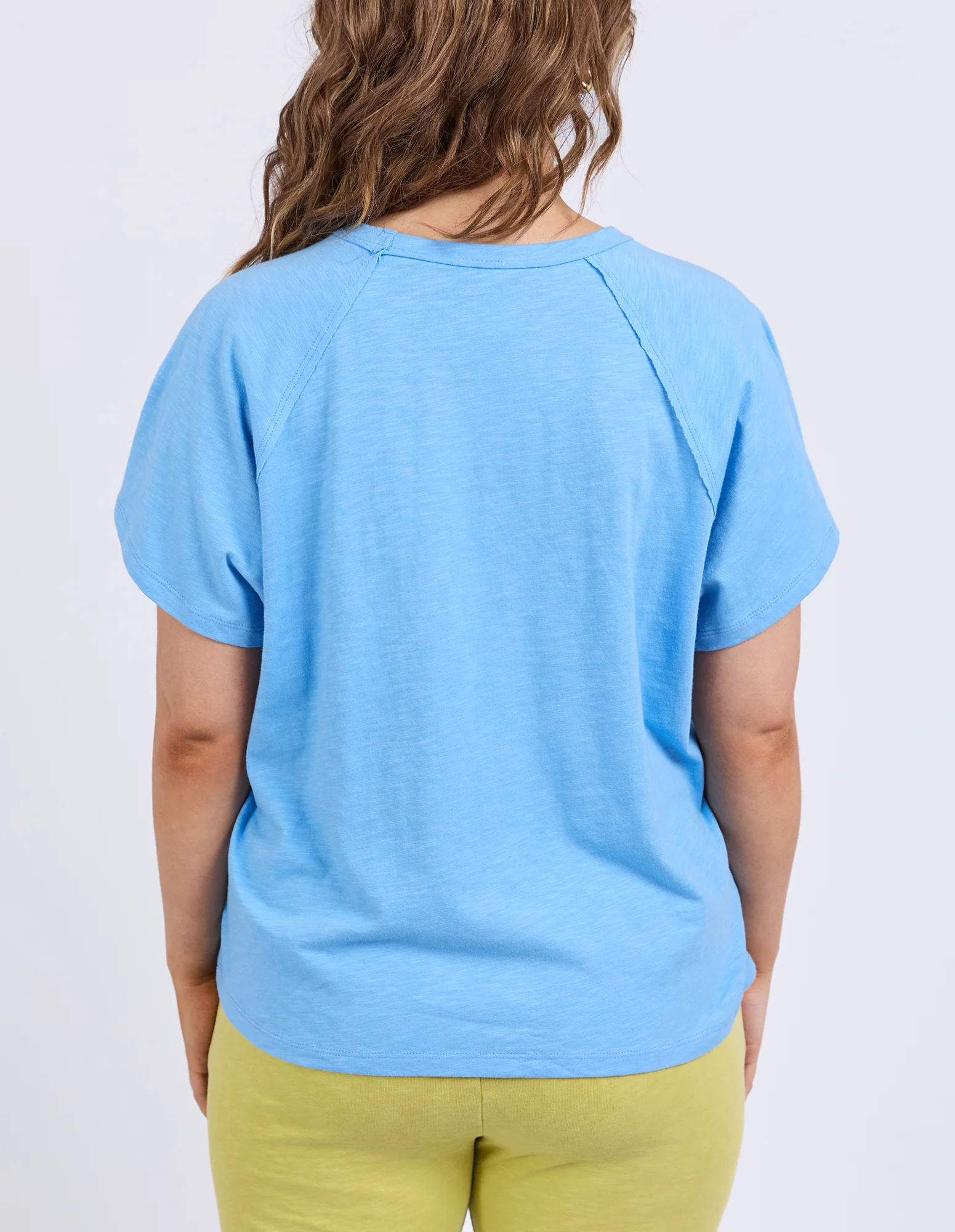 Shelby Short Sleeve Tee Azure Blue - Image 3
