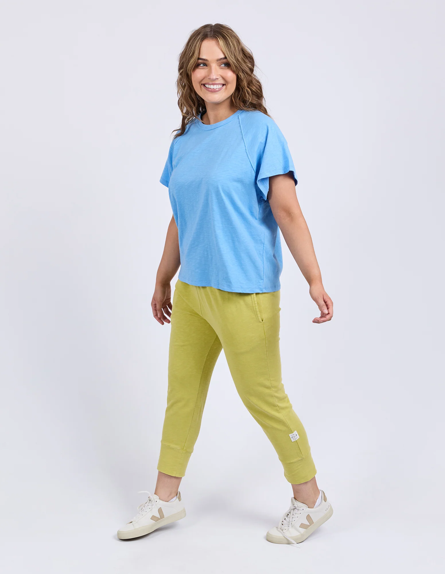 Shelby Short Sleeve Tee Azure Blue - Image 5