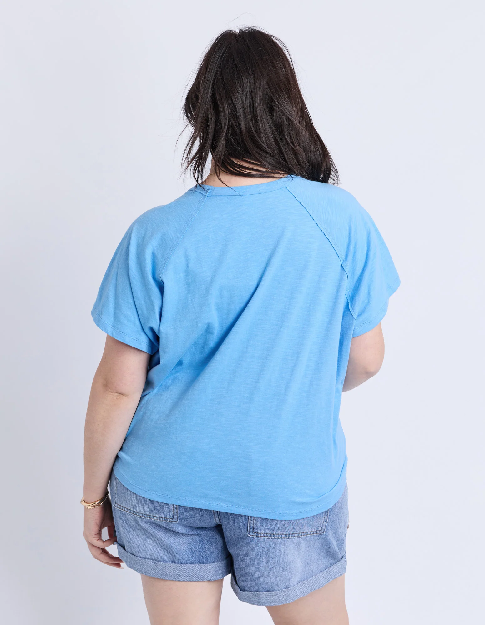 Shelby Short Sleeve Tee Azure Blue - Image 8