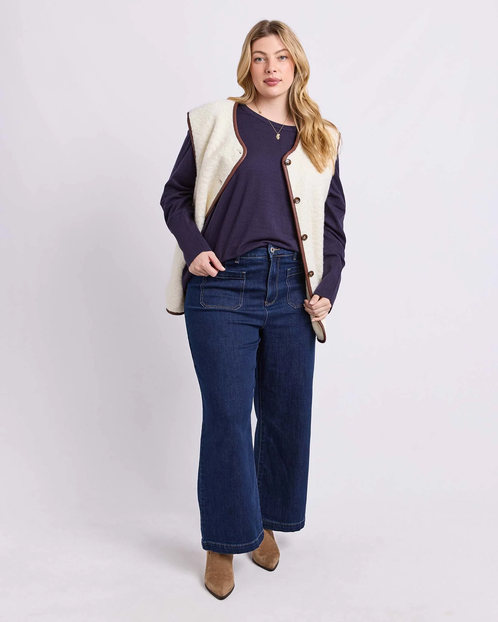Sherling Vest Marshmellow - Image 5