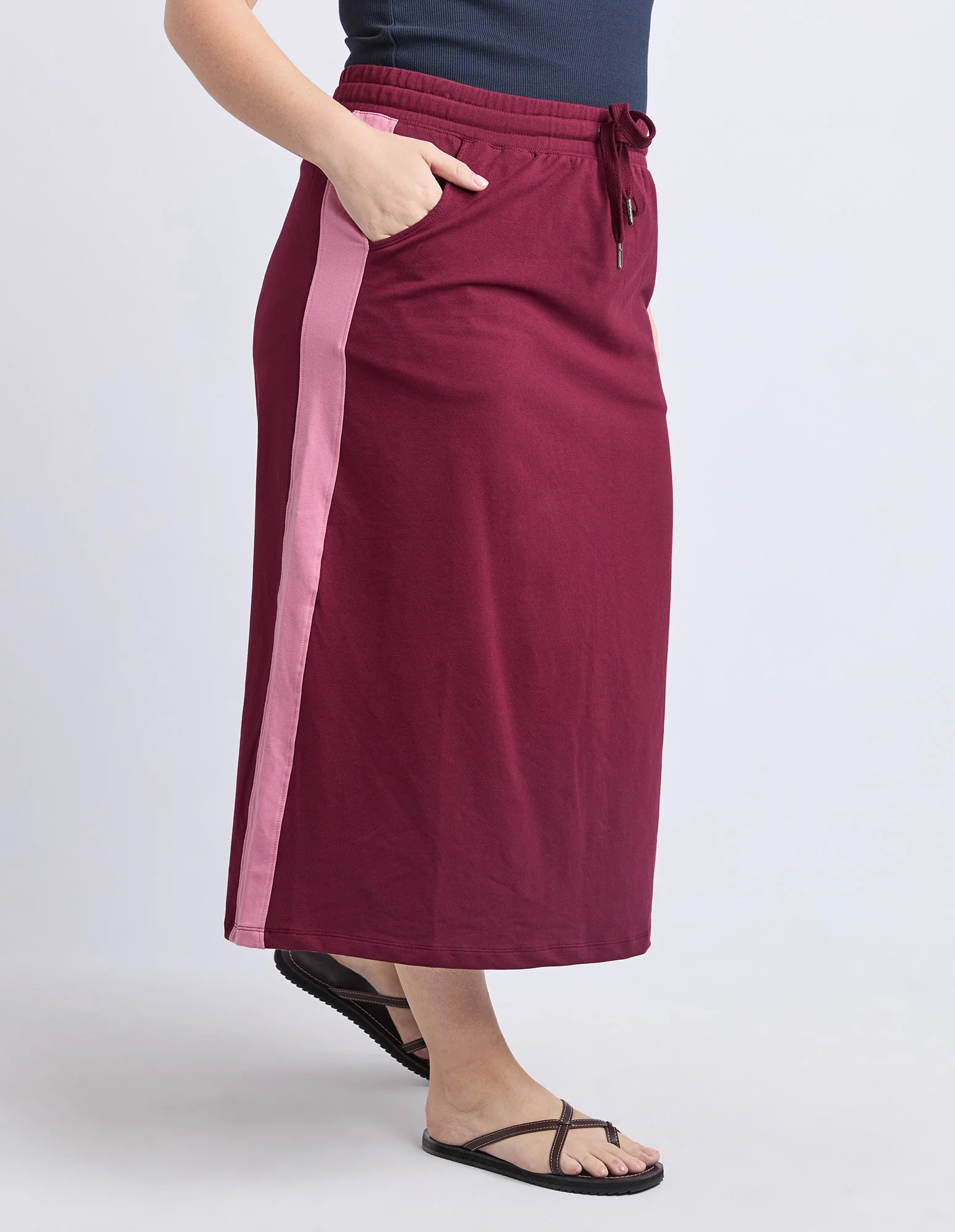 Sloane Fleece Skirt Plum/Quartz - Image 5