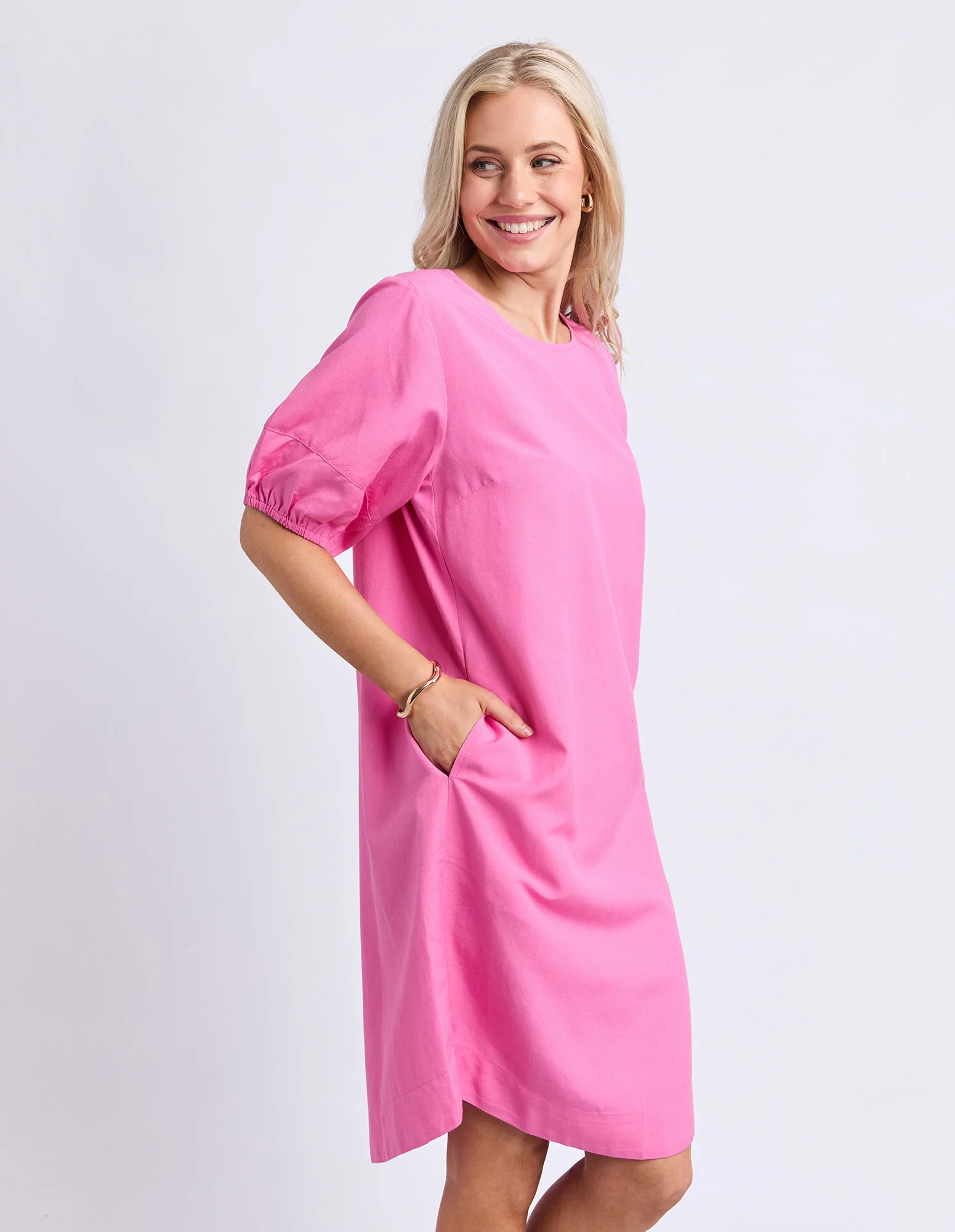 Sophia Dress Hot Pink - Image 10