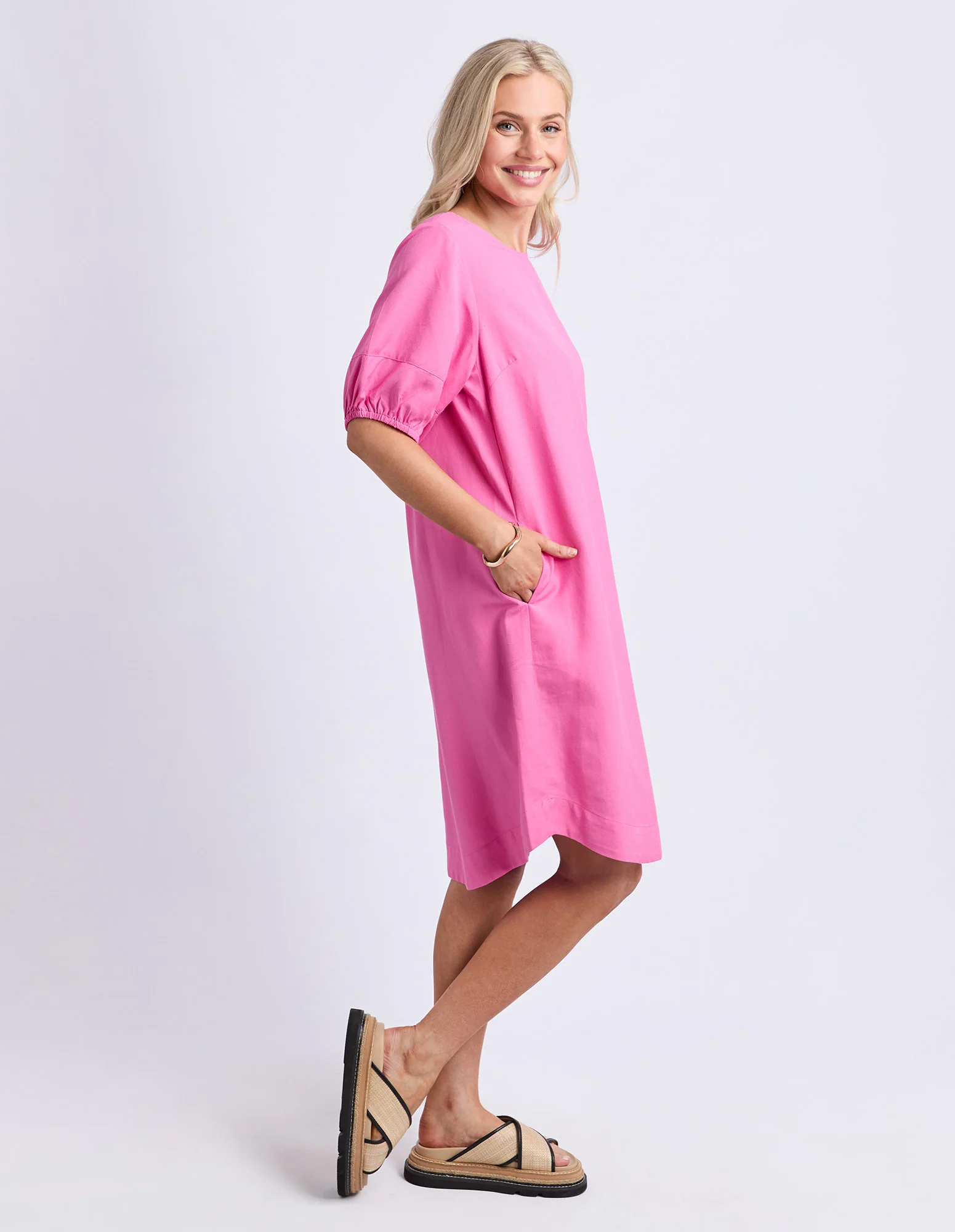 Sophia Dress Hot Pink - Image 8