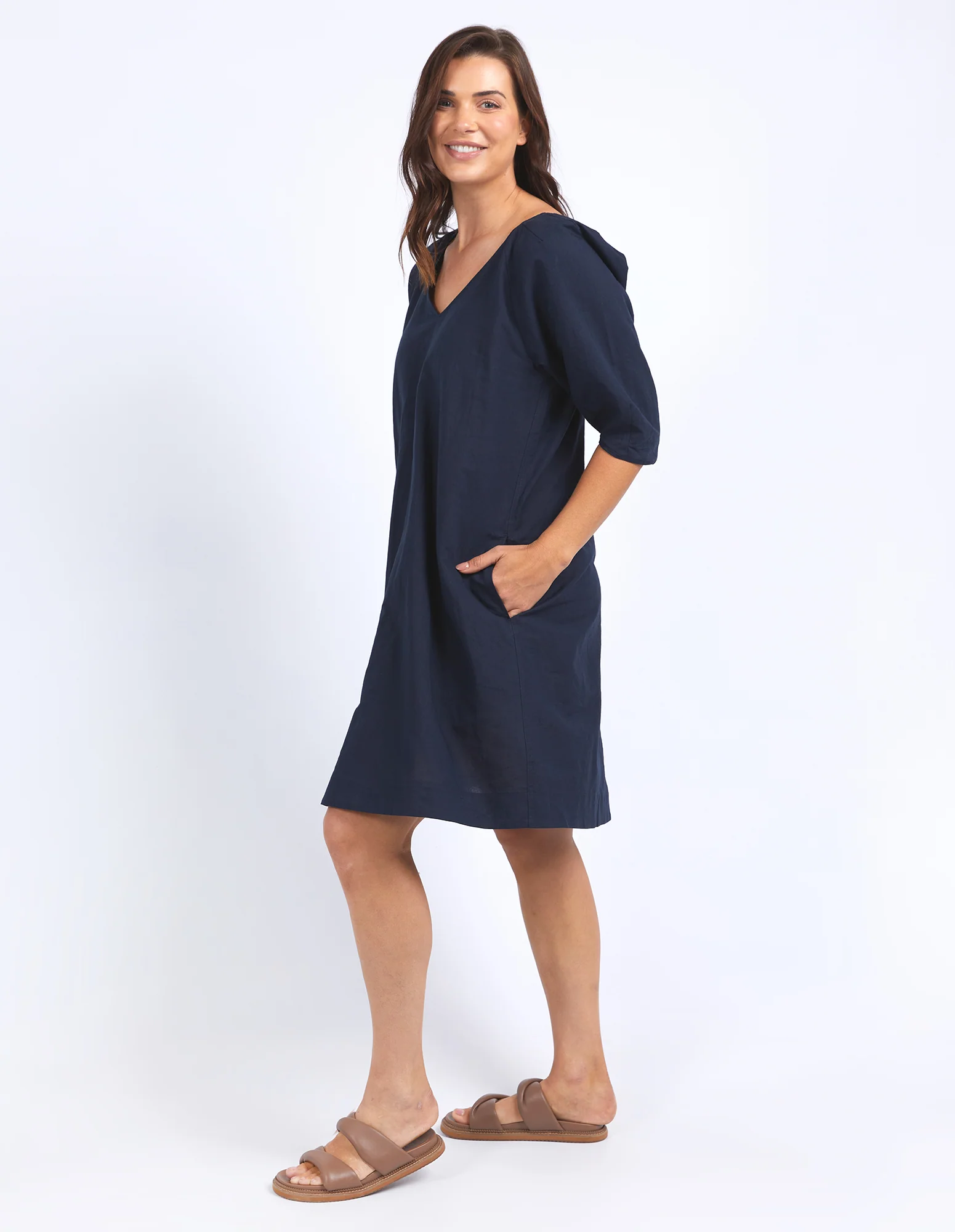 Stevie Dress Dark Sapphire - Image 4