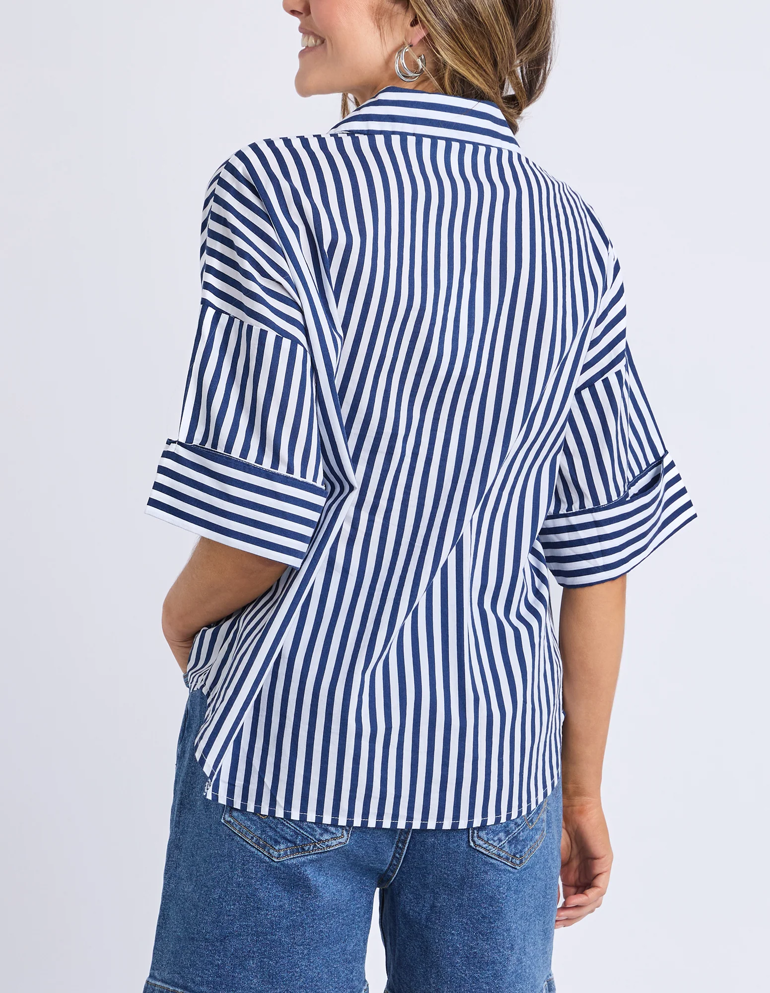 Striped Holiday Shirt Ocean - Image 3